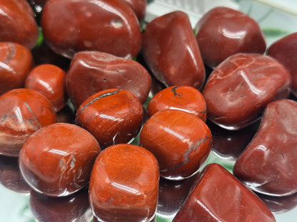 Red Jasper Tumbled Stone Crystal Wellness