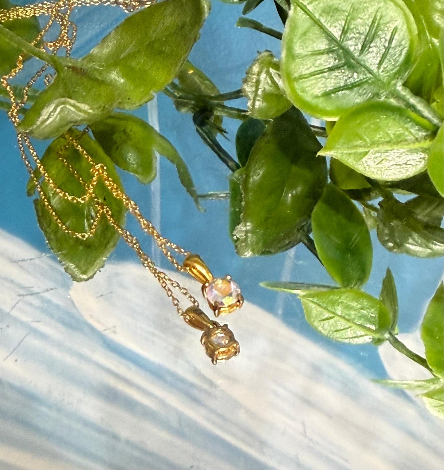 Celestial Prism — Mercury Mystic Topaz Round Pendant in 18K Gold Vermeil Crystal Wellness