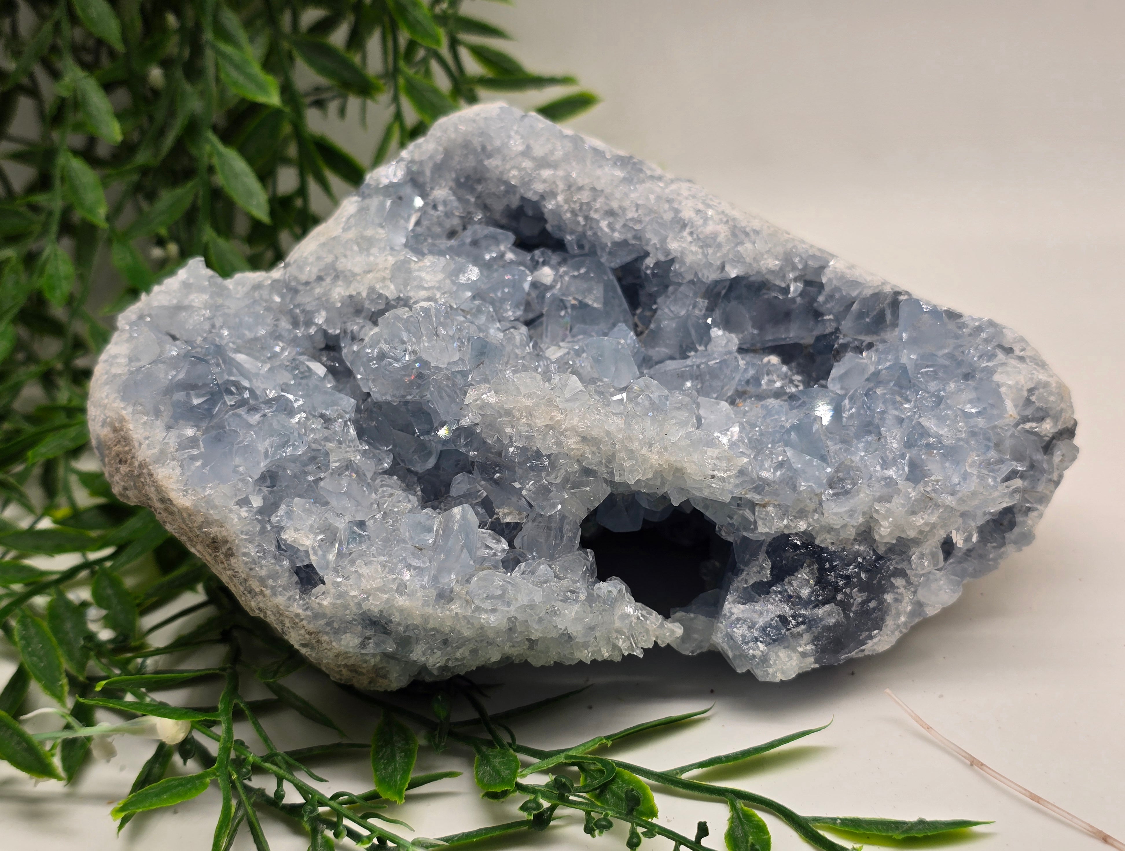 Celestial Calm Celestite Geode – 3kg Madagascar Crystal Wellness