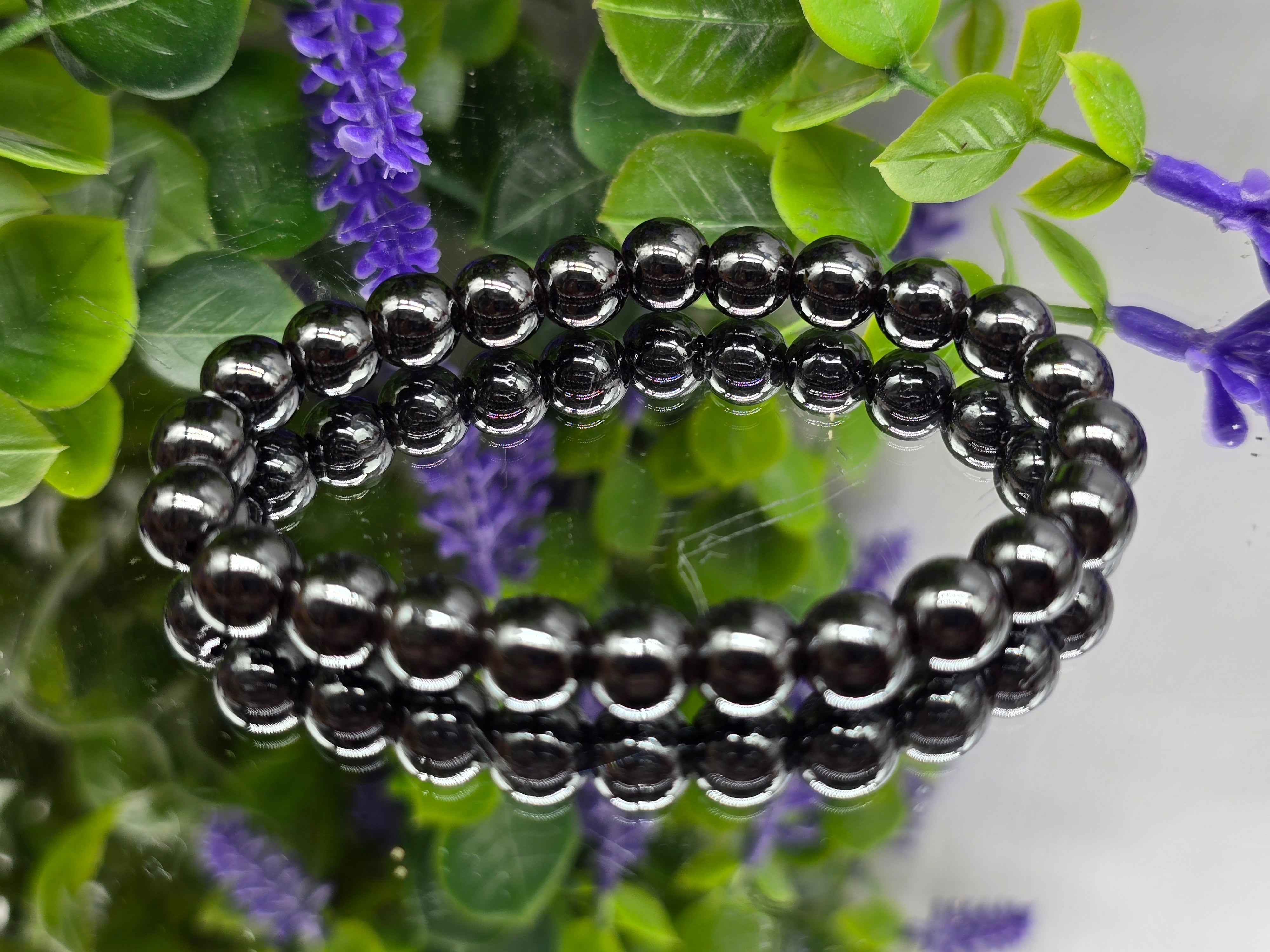 Hematite Magnetic Beads Bracelet (Stone of Grounding & Energetic Stability) Crystal Wellness