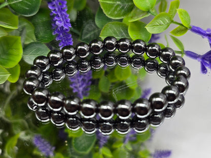Hematite Magnetic Beads Bracelet (Stone of Grounding & Energetic Stability) Crystal Wellness