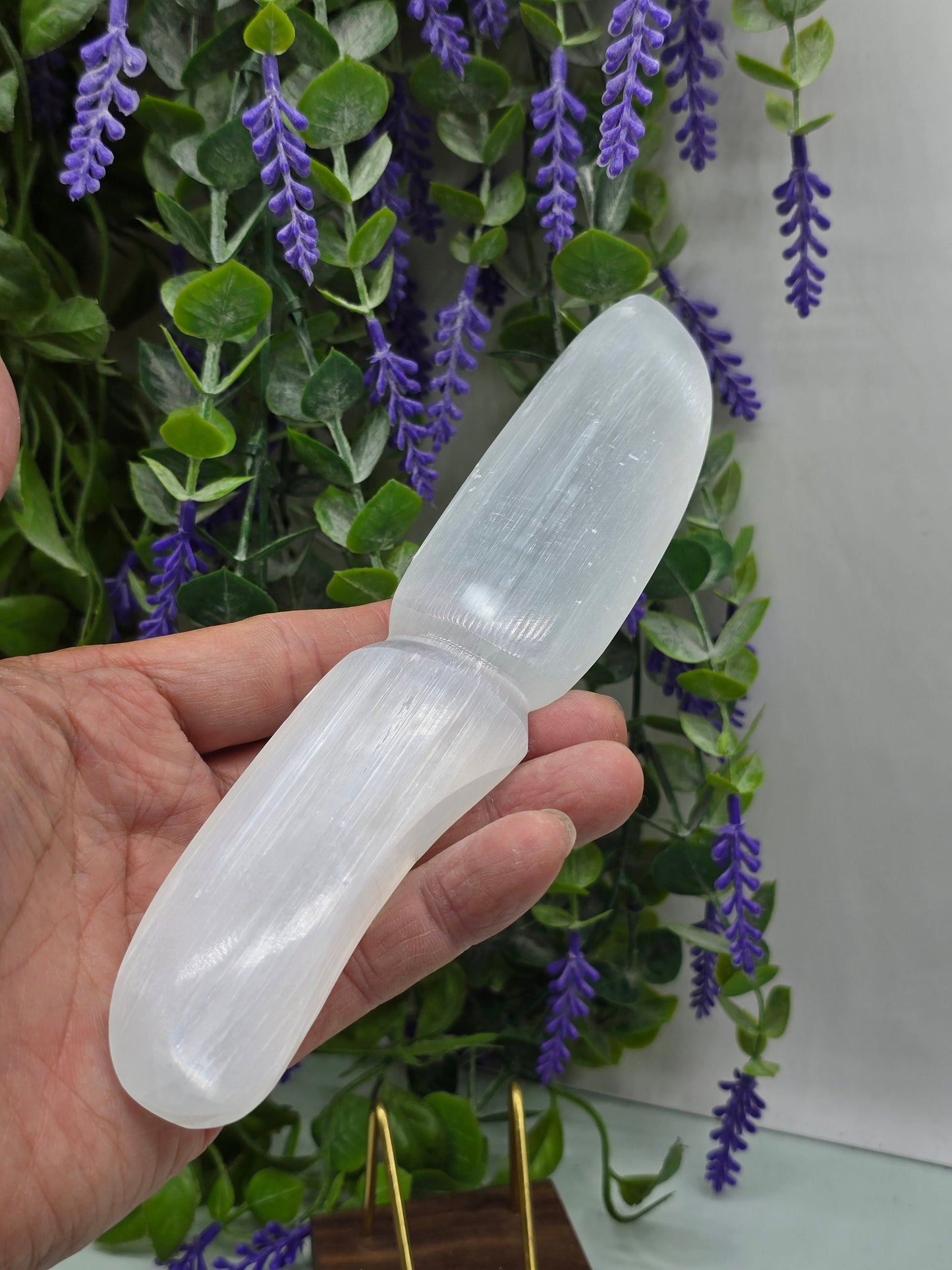 Natural Selenite Spiritual Dagger – Stone of Cleansing, Clarity & Protection Crystal Wellness