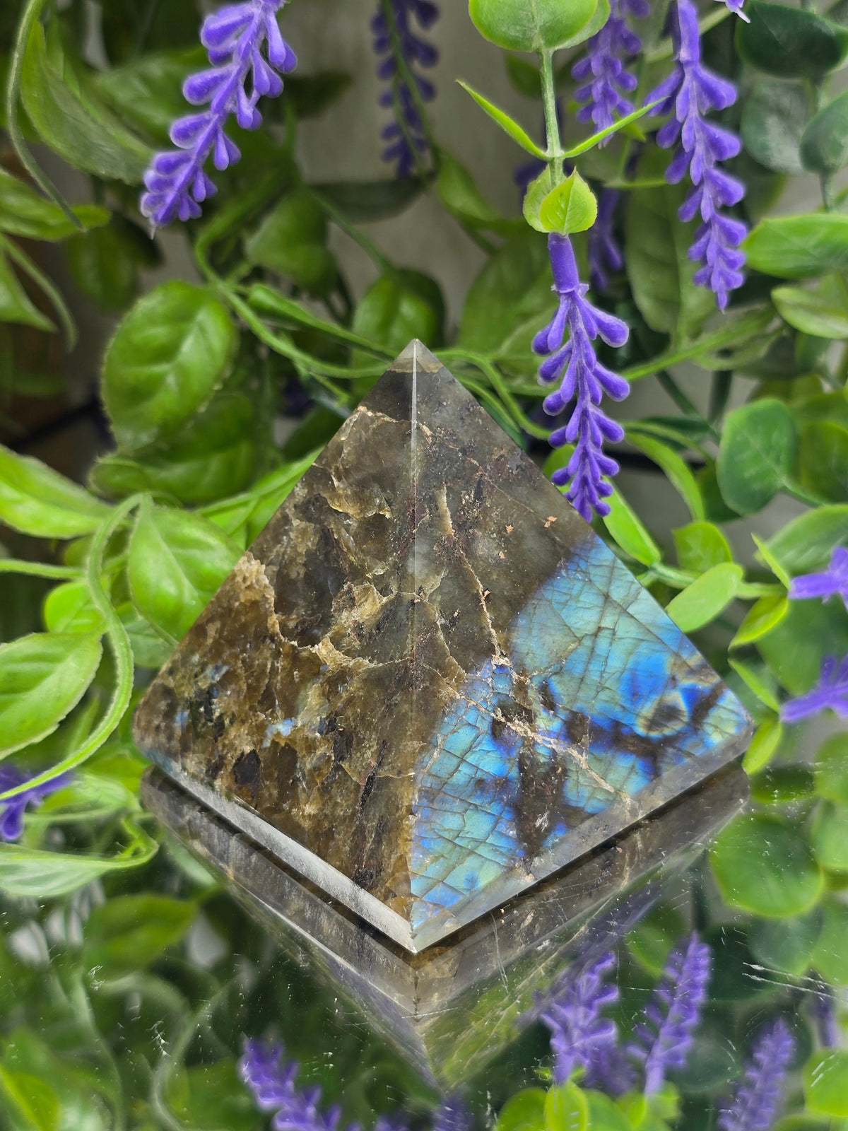 Labradorite “Stone of Magic Transformation & Protection” Pyramid Crystal Wellness