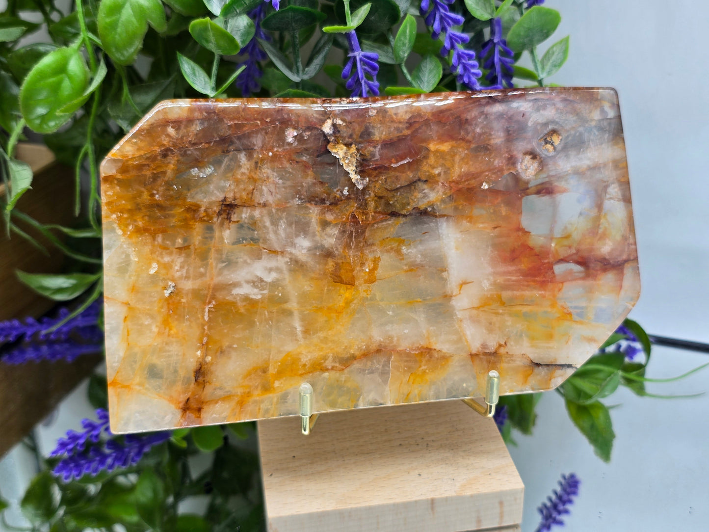 Golden Healer Quartz Polished Freeform – Stone of Divine Healing & Inner Light Crystal Wellness