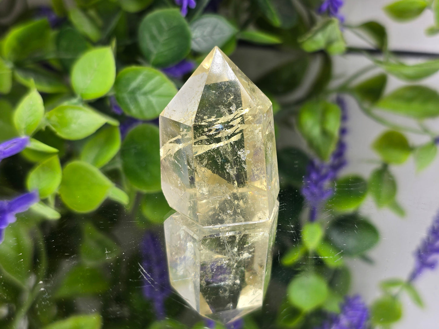 Genuine Natural Citrine Point – Stone of Abundance, Joy & Success Crystal Wellness