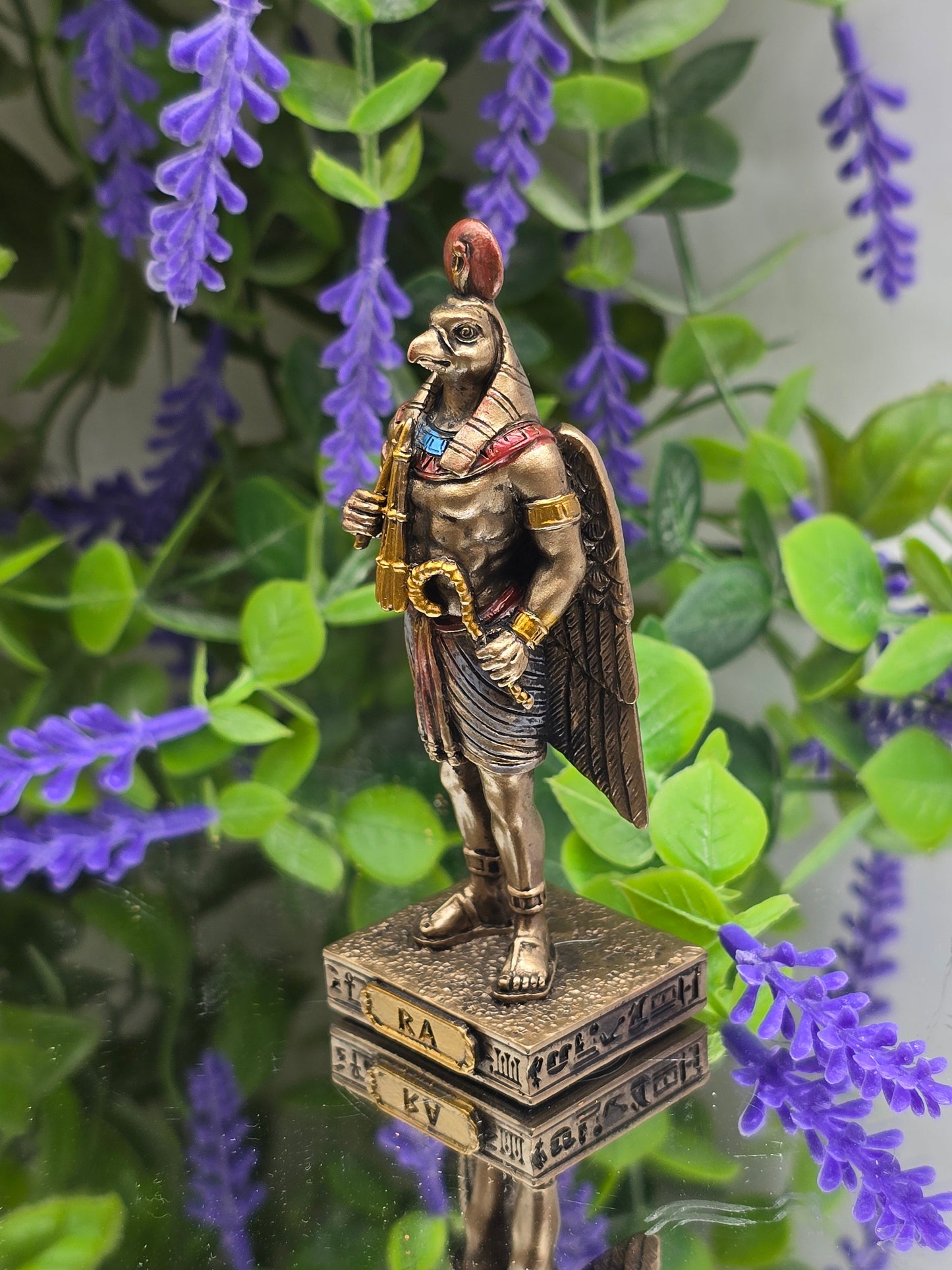 Ra God of the Sun Mini Figurine 8.9cm Crystal Wellness