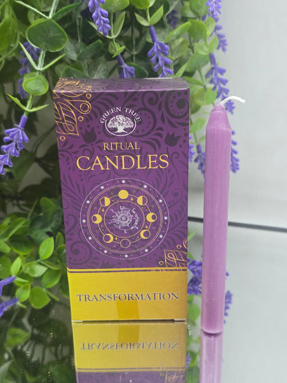 Green Tree Ritual Candles - Transformation (10 pack) Crystal Wellness