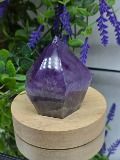 AAA Premium Natural Amethyst Geometric Freeform Standing Crystal – Stone of Spiritual Protection & Inner Peace Crystal Wellness