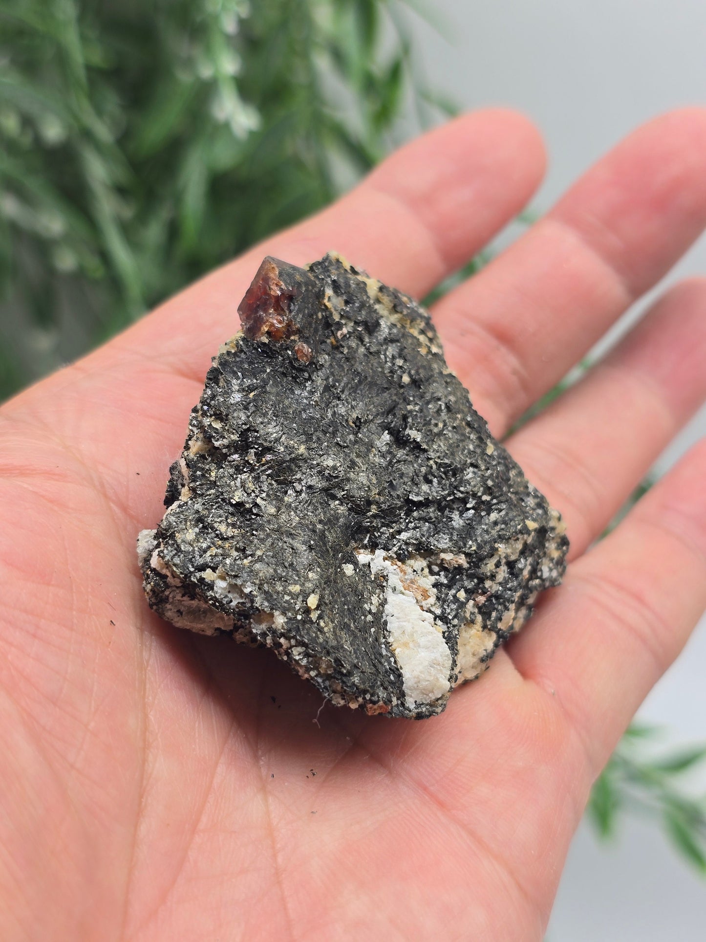 Rare Red Zircon Crystals – 72g, 6x5x2cm Collector’s Specimen Crystal Wellness