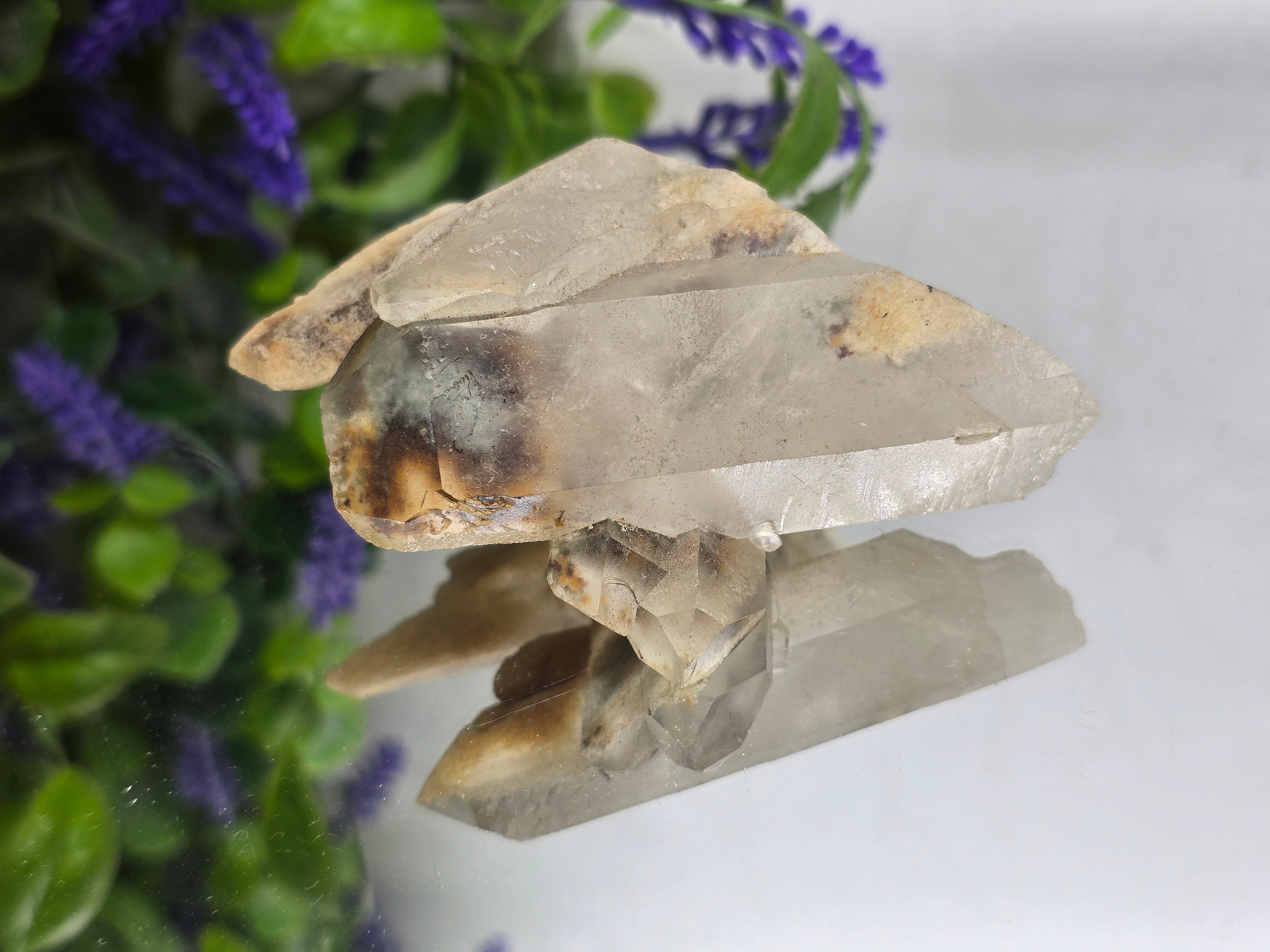 Green Phantom Quartz Natural Specimen 7x7x5cm – Self-Healing, Regeneration & Aligned Growth Crystal Wellness