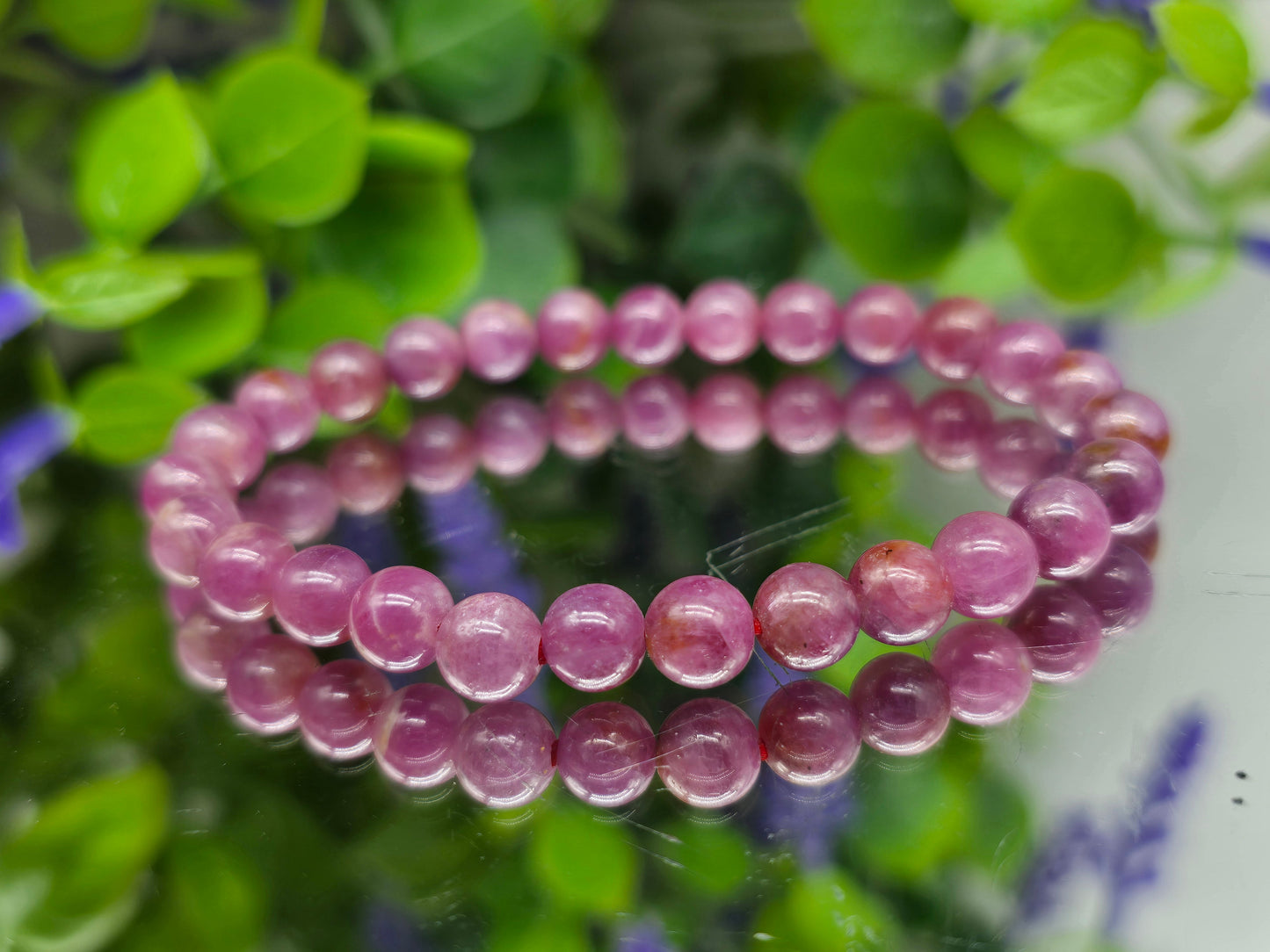 Ruby AAA Grade Beads Bracelet Crystal Wellness
