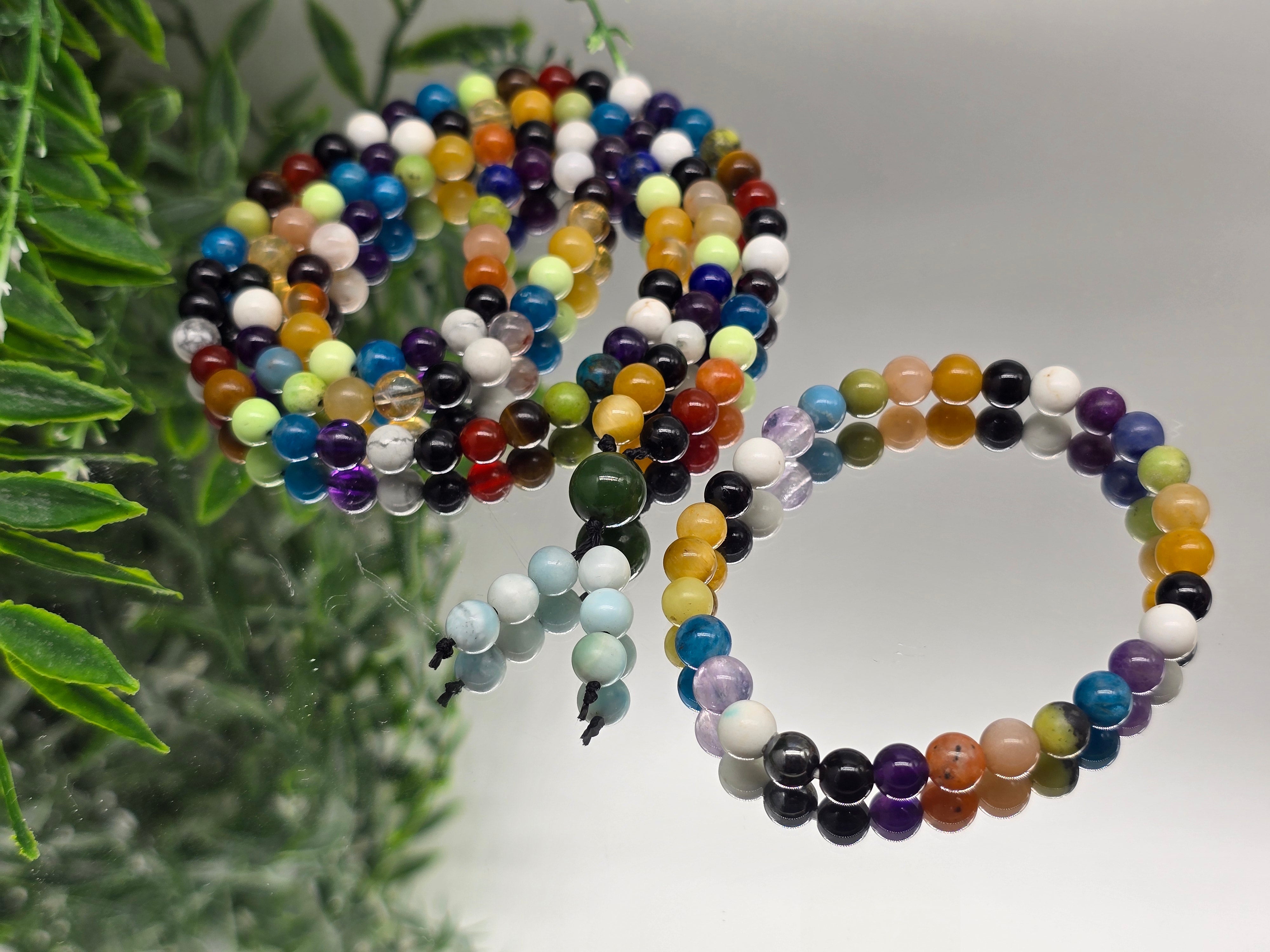 108 Mala Beads Set with Bracelet (Stone of Alignment & Wholeness) Crystal Wellness