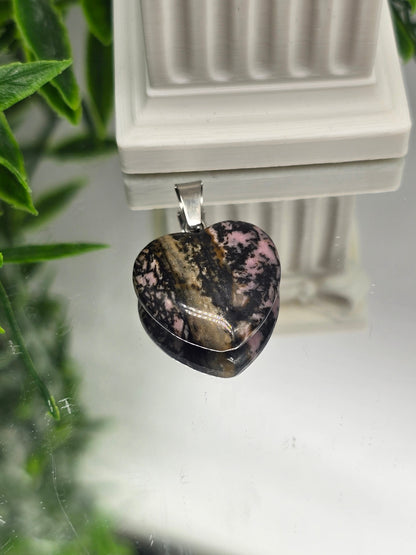 Variety Crystal Heart Pendant | Healing Crystal Necklace for Love, Balance & Daily Energy Crystal Wellness
