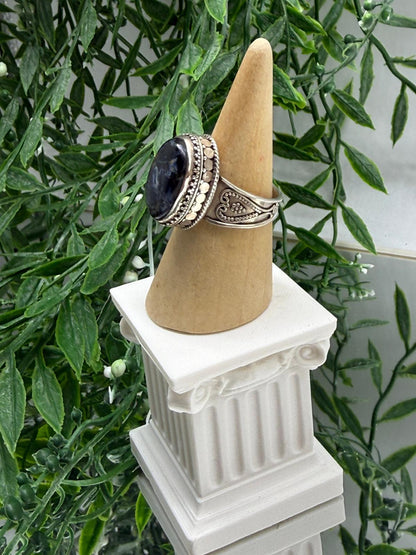 Stormkeeper Vision – Pietersite 925 Sterling Silver Ring (Size 9) – $111 Crystal Wellness