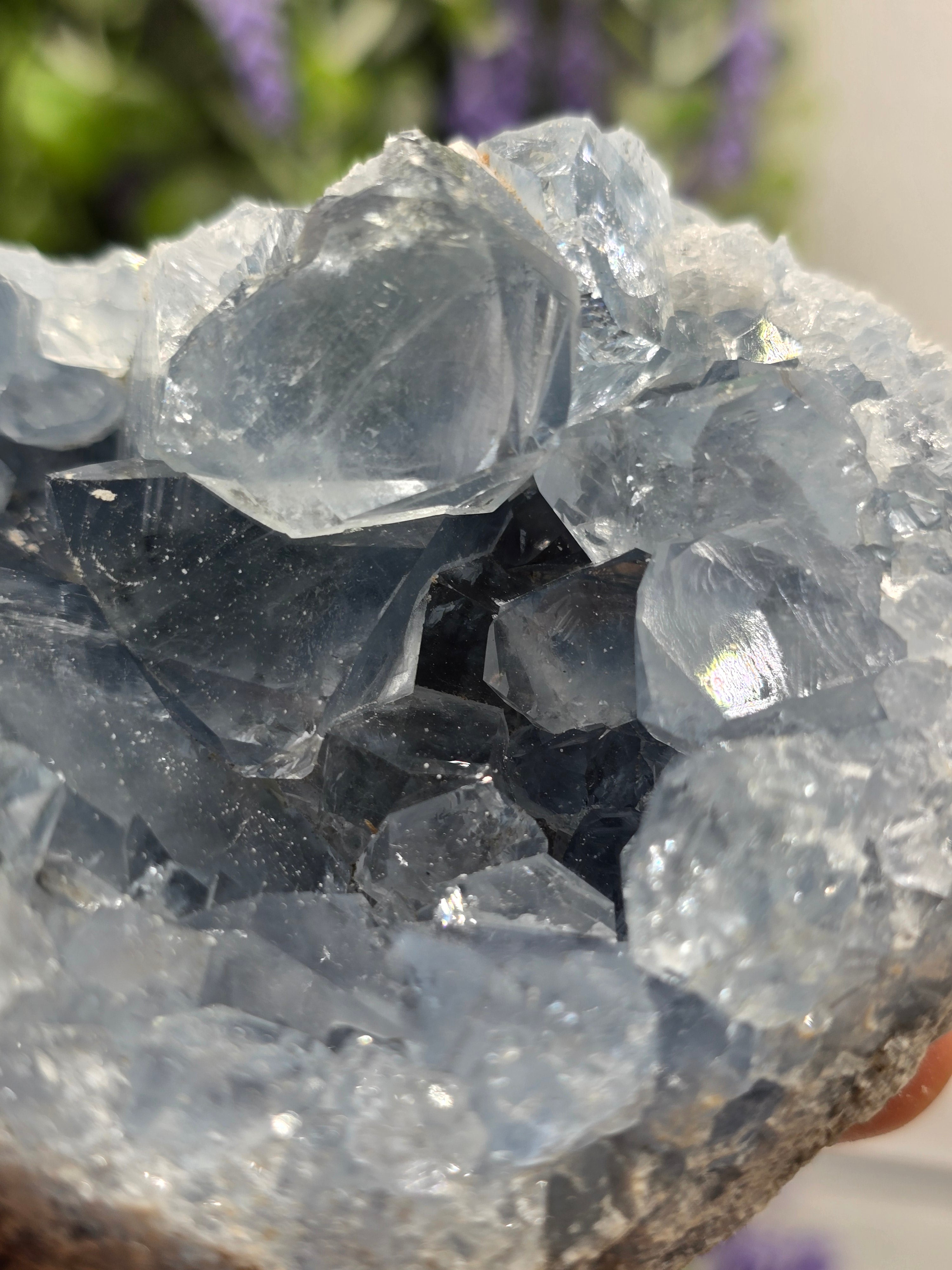 Celestite Geode — Stone of Divine Peace, Angelic Connection & Inner Calm | 625g Crystal Wellness
