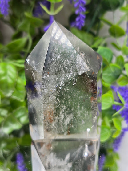 Green Phantom Quartz Point — Stone of Self-Healing, Renewal & Growth Crystal Wellness