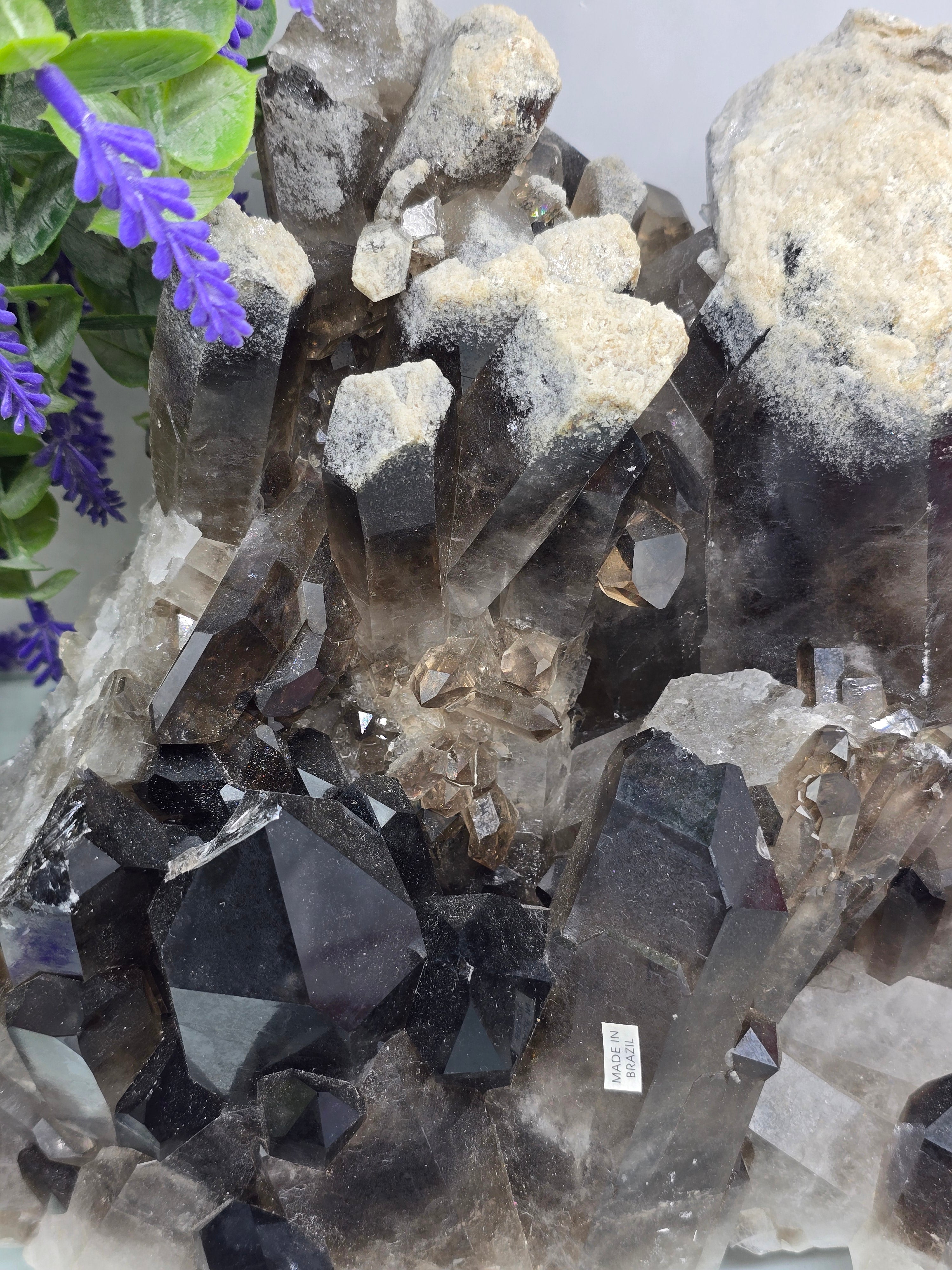 Smoky Quartz Crystal Cluster – Stone of Grounding, Protection & Positive Transformation Crystal Wellness