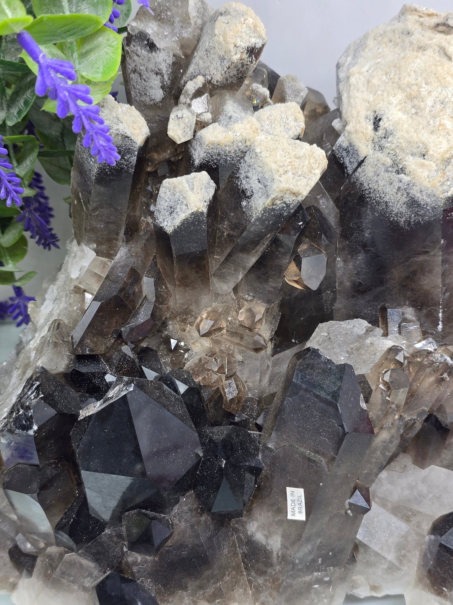 Smoky Quartz Crystal Cluster – Stone of Grounding, Protection & Positive Transformation Crystal Wellness