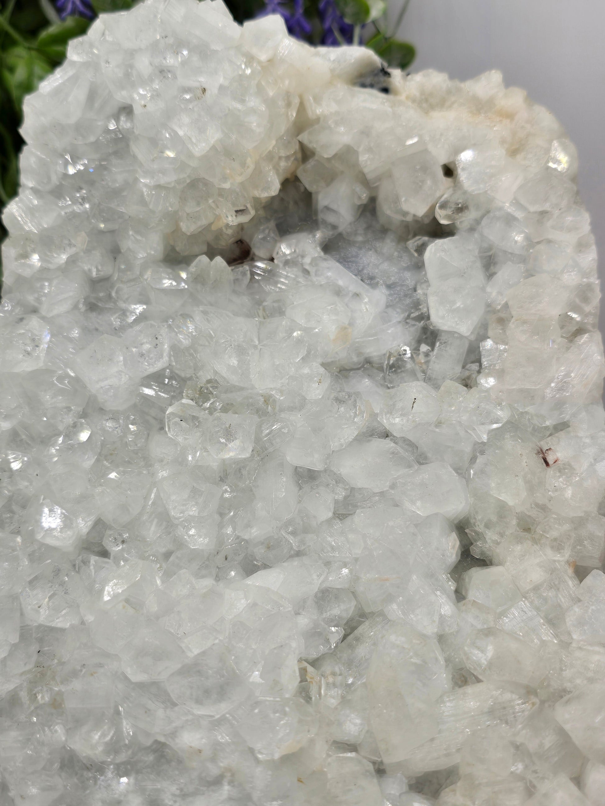 High Grade Apophyllite Cluster on Display Stand (Stone of Divine Light & Spiritual Awakening) Crystal Wellness