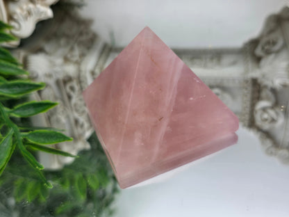 Rose Quartz Pyramid 6cm – “Sacred Love & Heart Harmony” Crystal Wellness