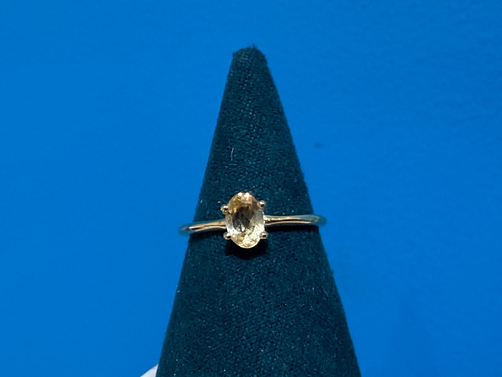 18ct Gold Vermeil Citrine Ring – Radiance of Abundance & Joy Crystal Wellness