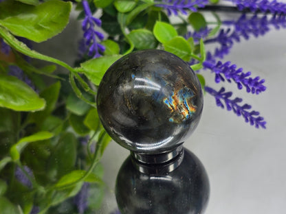 Mystic Aurora — Labradorite Sphere 4.5cm Crystal Wellness