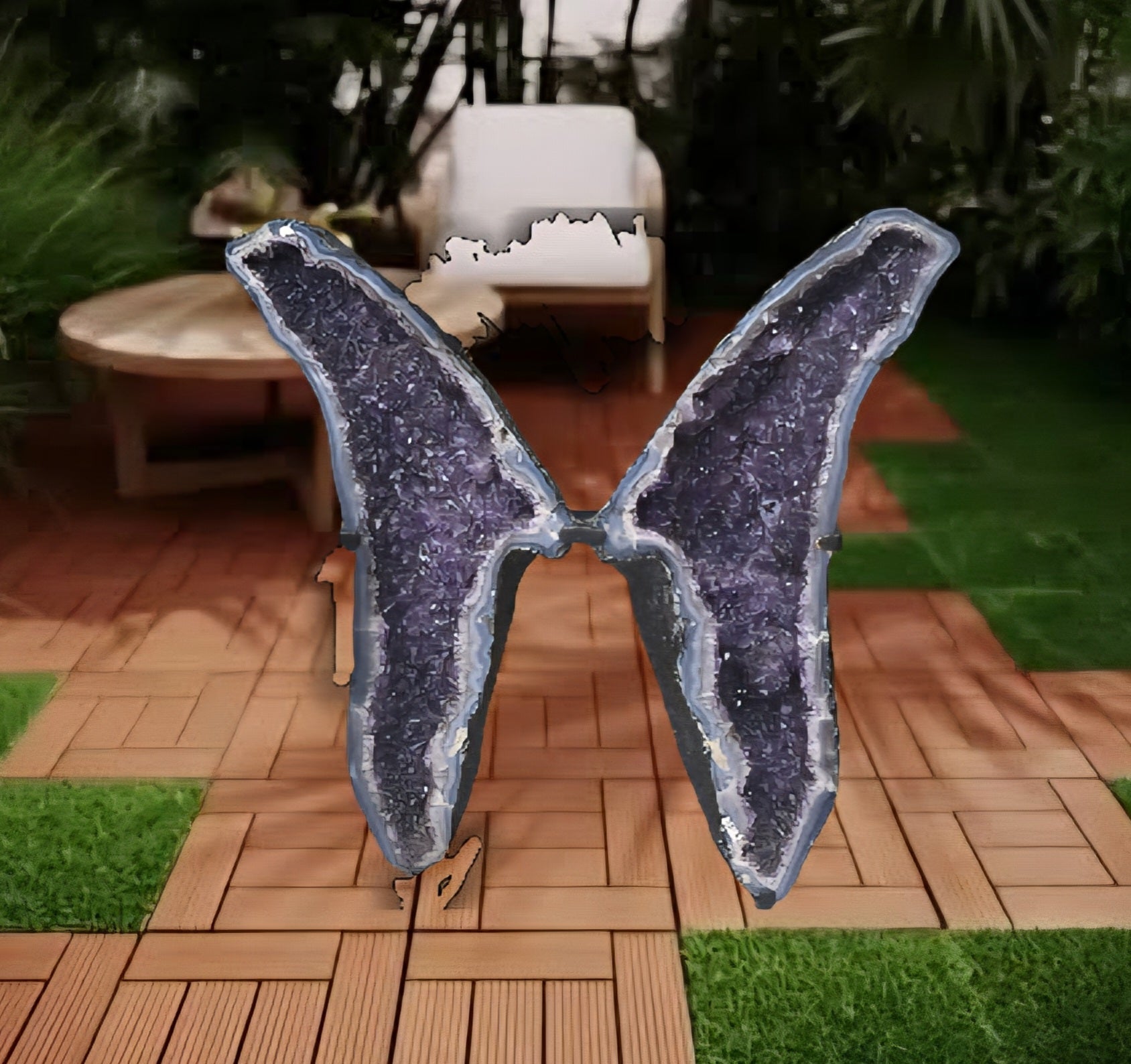 Amethyst Geode “THE BUTTERFLY” 57 Kgs Crystal Wellness