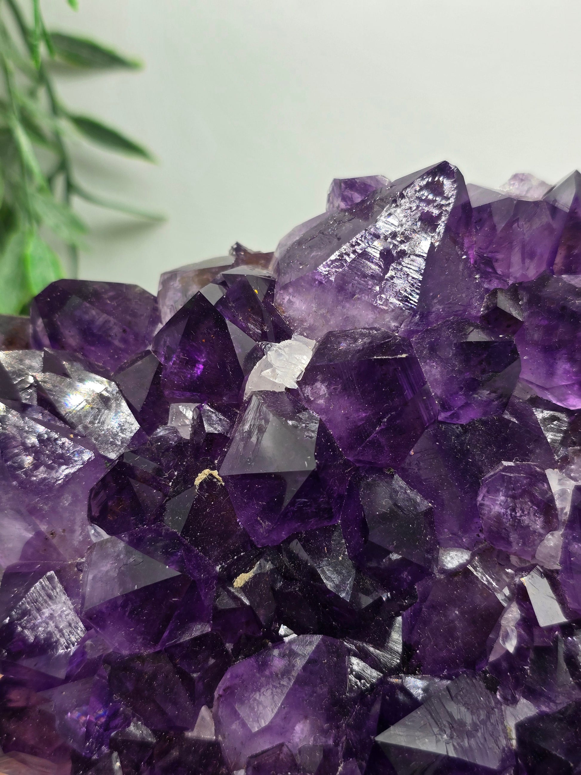 Amethyst Cluster with Calcite – Rare-AAAA Grade, 2kg Crystal Wellness