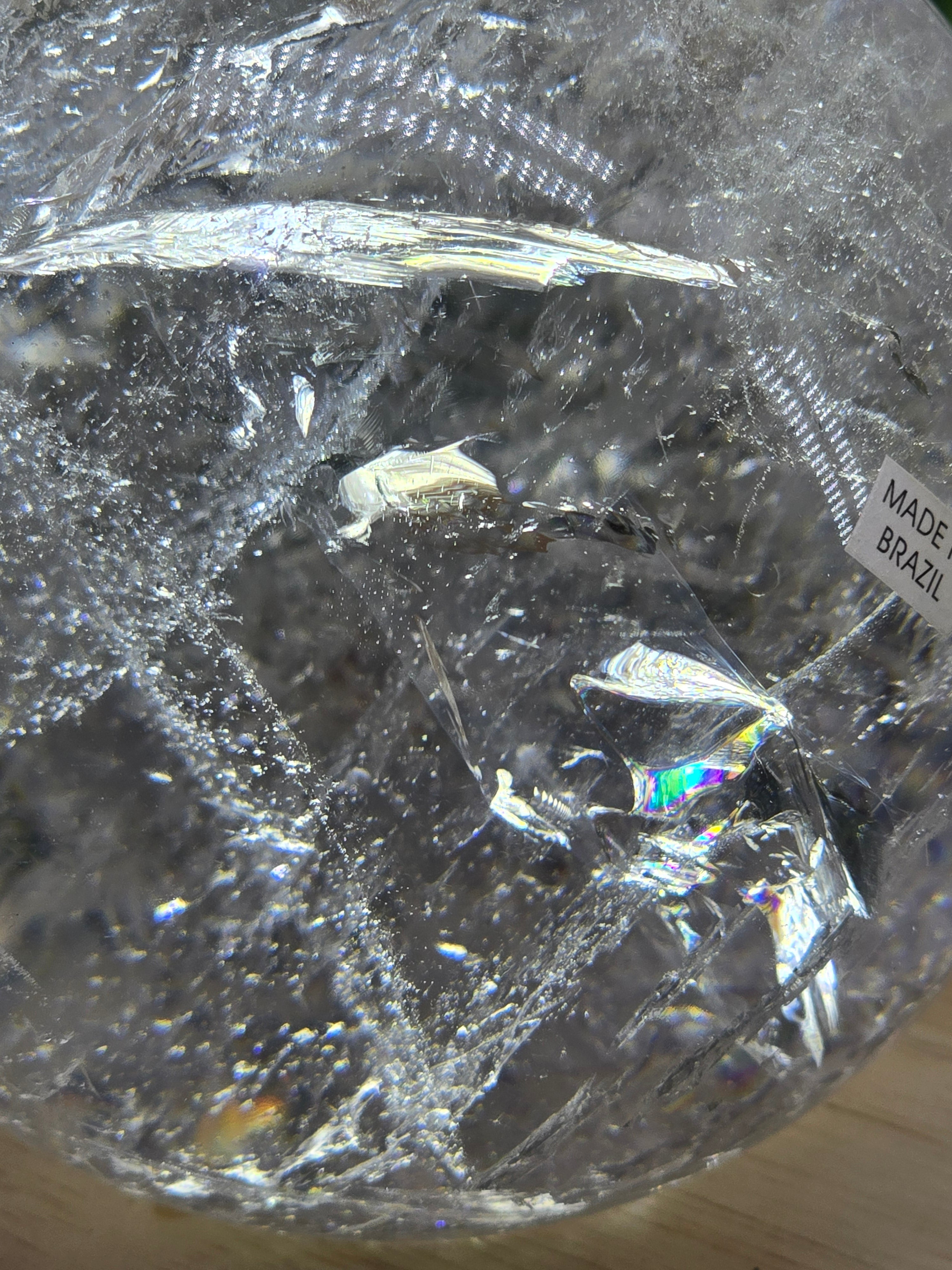 High-Grade Brazilian Clear Quartz Sphere 9.2cm – Master Healer, Amplification & Stone of Power (1.1kg) Crystal Wellness
