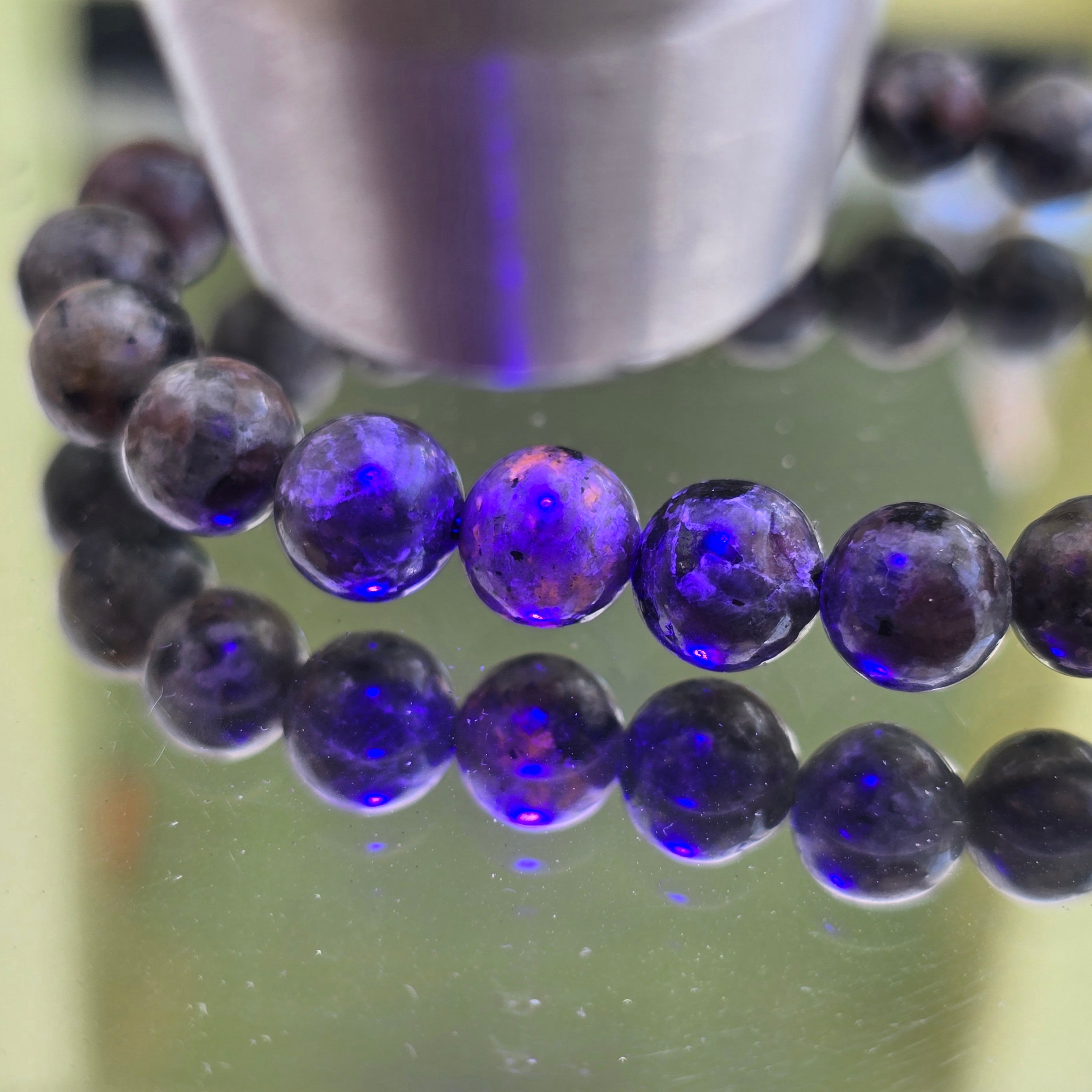 Yooperlite 8 mm Beads Bracelet – “Inner Light & Truth Illumination” Crystal Wellness