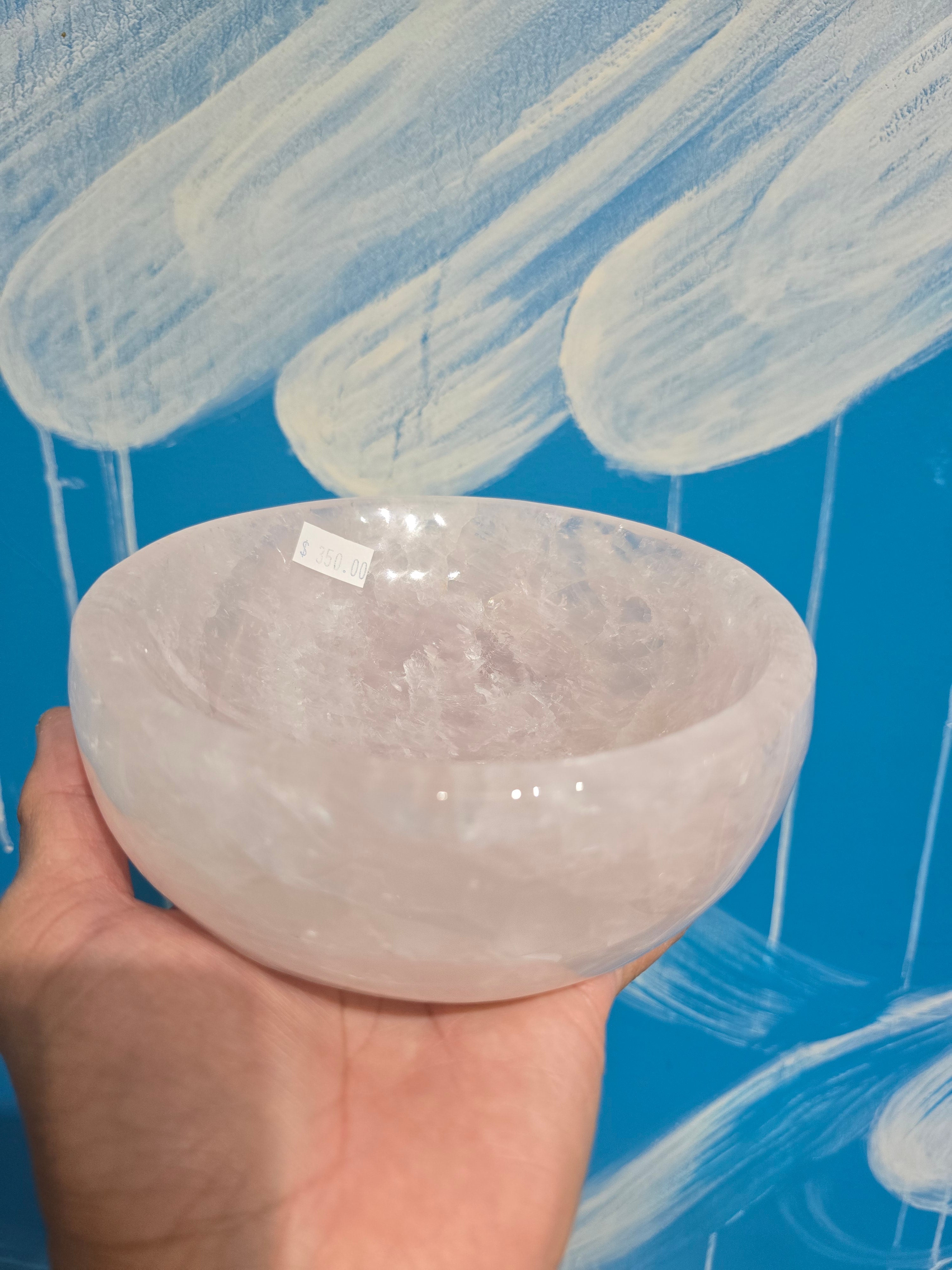 Large Rose Quartz Bowl 15cm – Love, Emotional Healing & Heart Chakra Harmony Crystal Wellness
