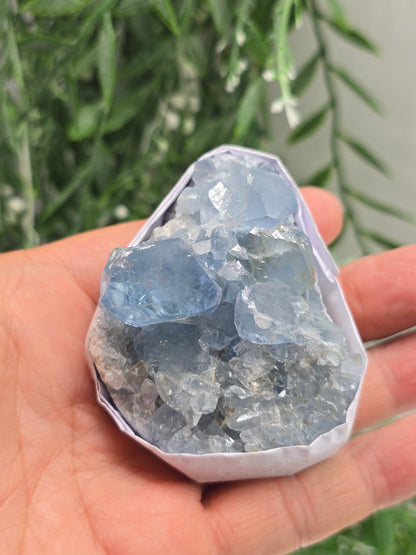 Natural Celestite Cluster – Madagascar | Angelic Communication, Peace & Spiritual Connection Crystal Wellness