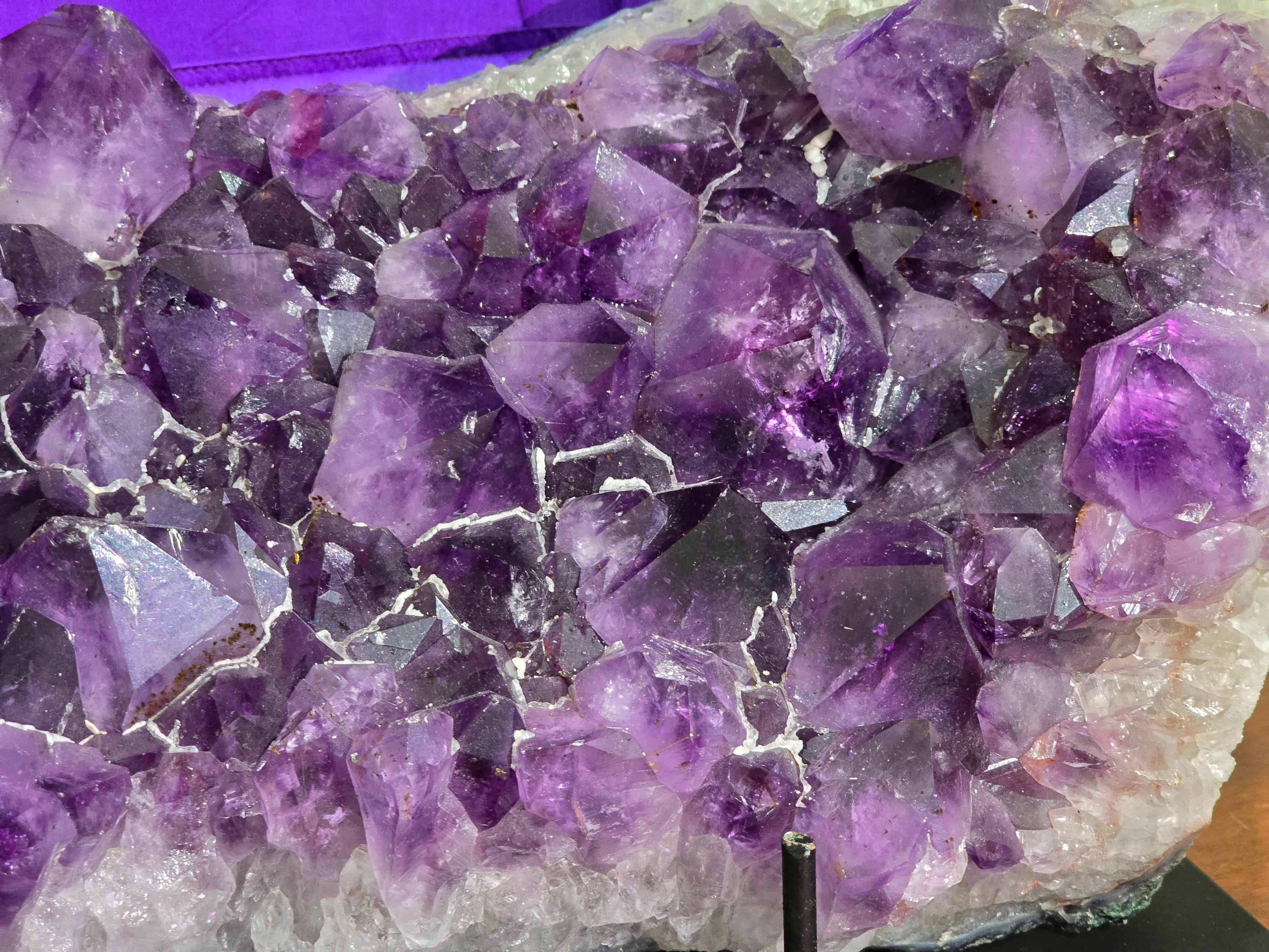 AAA Premium Deep Purple Amethyst Cluster – Spiritual Protection, Inner Peace, and Higher Wisdom Crystal Wellness