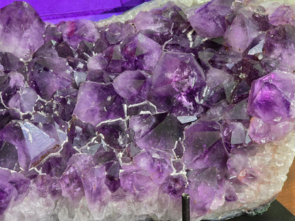 AAA Premium Deep Purple Amethyst Cluster – Spiritual Protection, Inner Peace, and Higher Wisdom Crystal Wellness