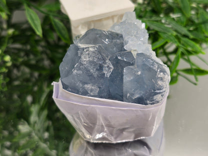 Natural Celestite Cluster – Madagascar | Angelic Communication, Peace & Spiritual Connection Crystal Wellness