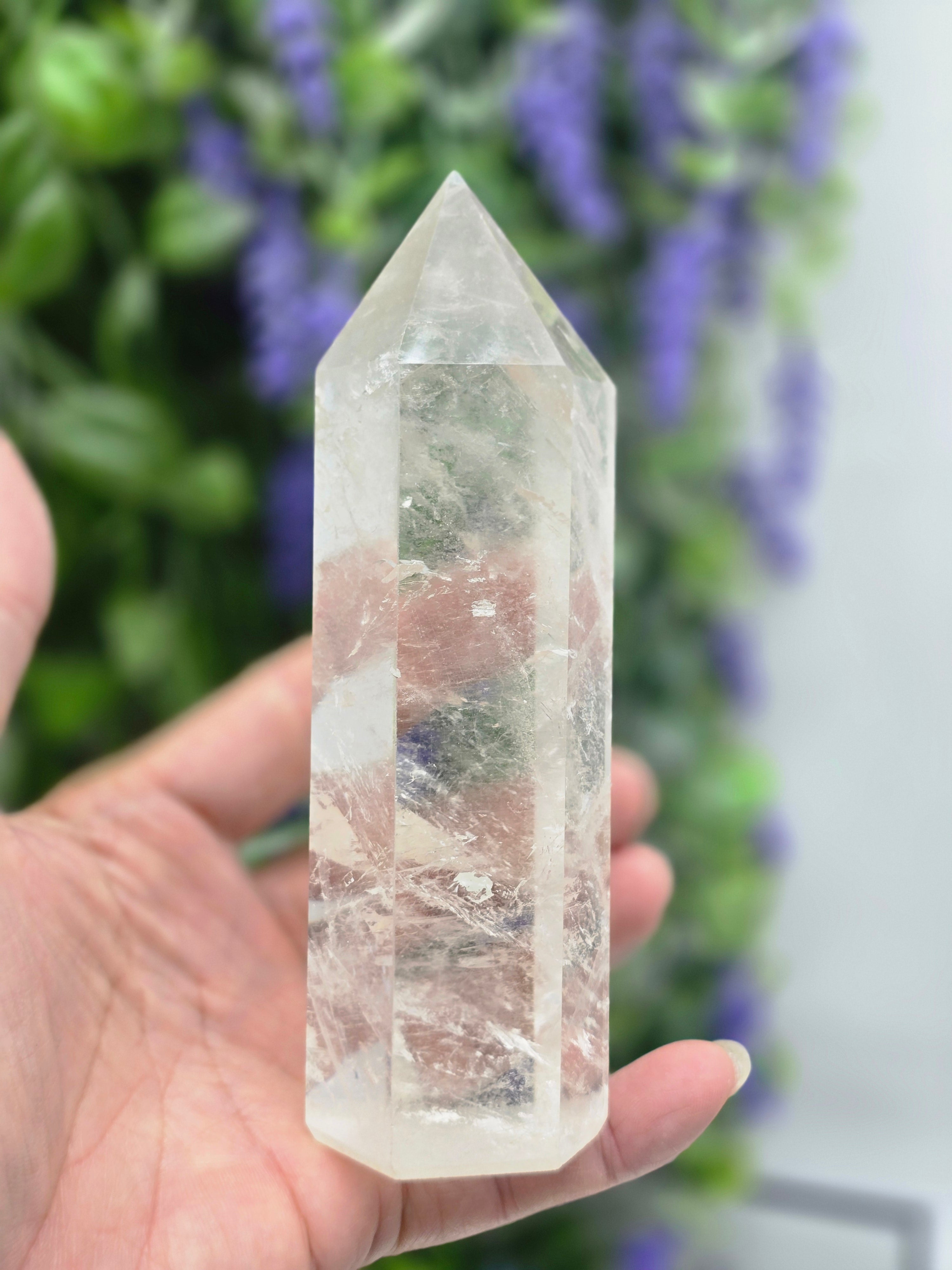 Clear Quartz Tower – Stone of Clarity, Amplification & Ultimate Power | 0.5kgs Crystal Wellness