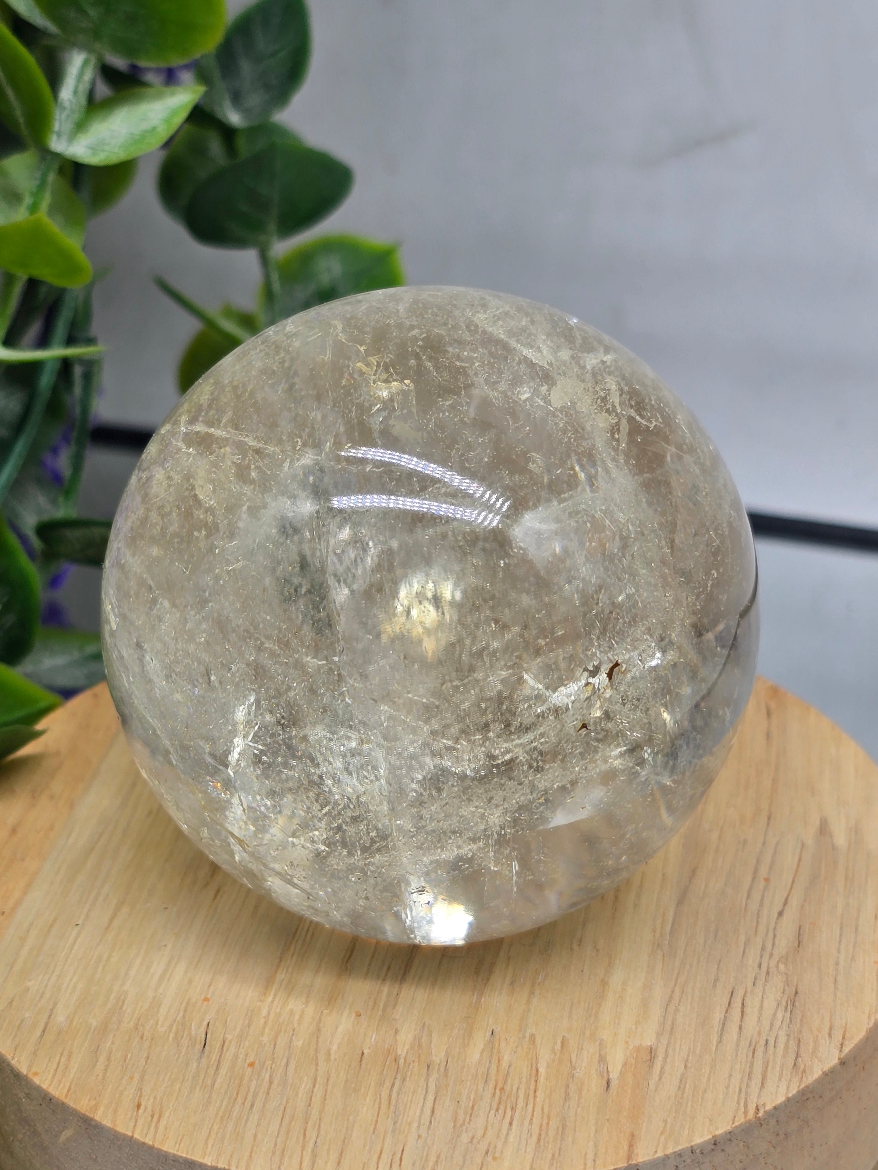 Smokey Quartz Sphere 6.5cm (Grounding & Protection) Crystal Wellness
