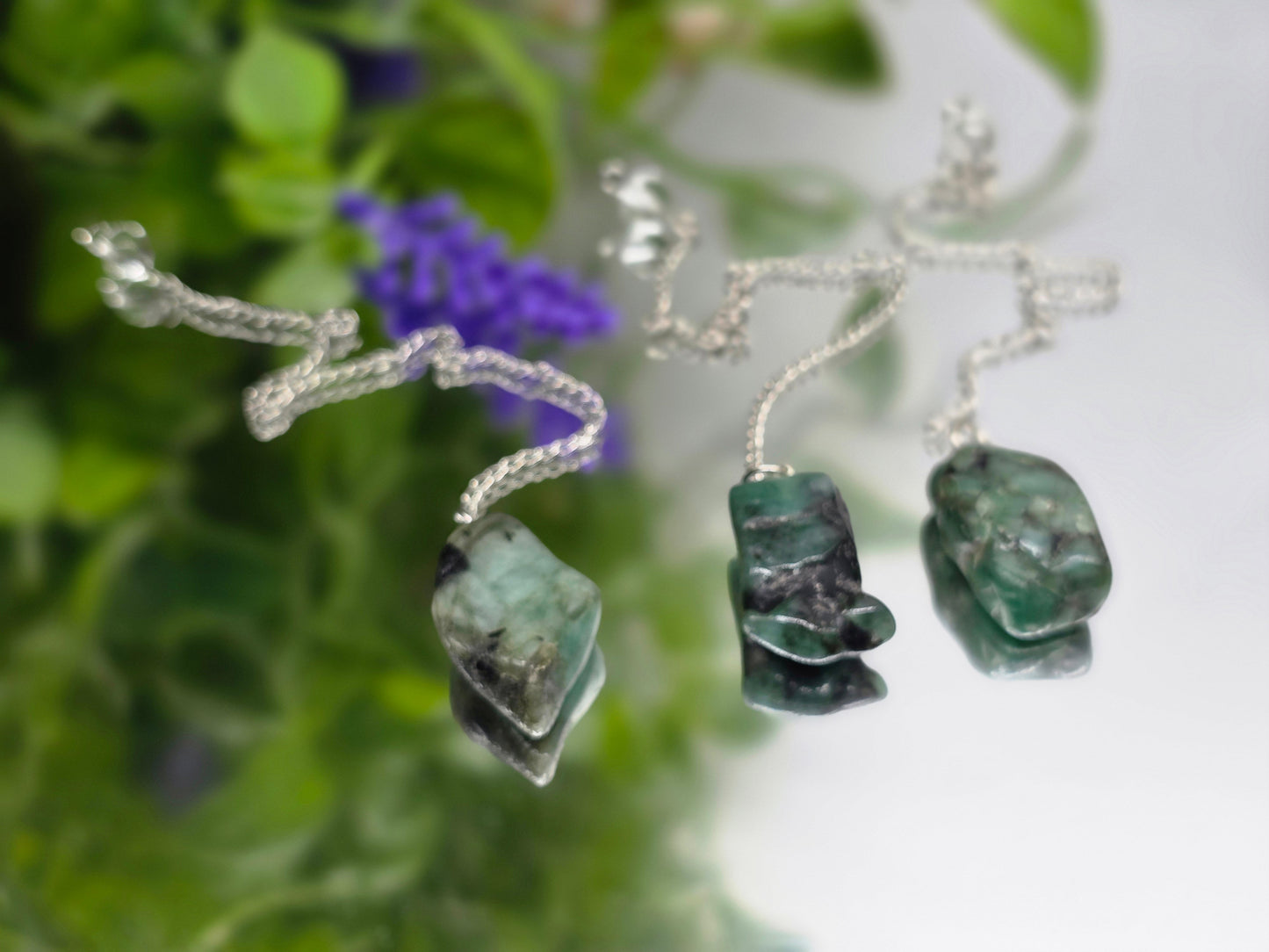 Emerald Pendulum Crystal Wellness