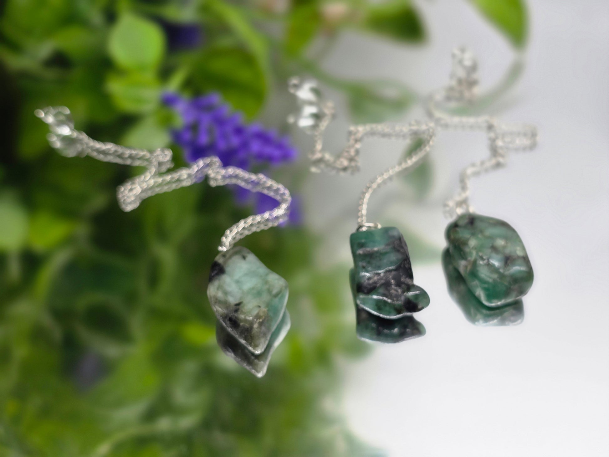 Emerald Pendulum Crystal Wellness
