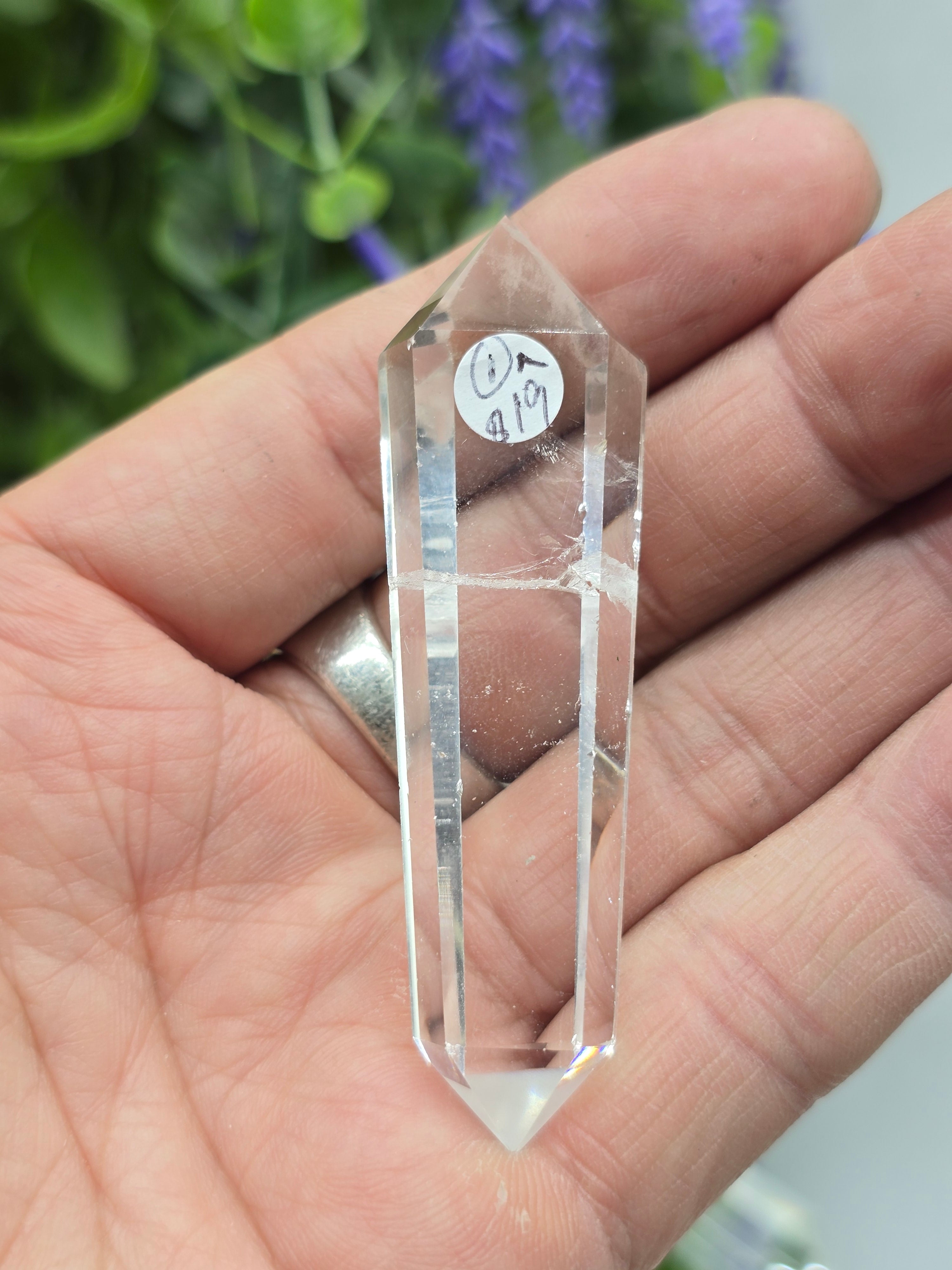 Clear Quartz Double Terminated Point Crystal Wellness
