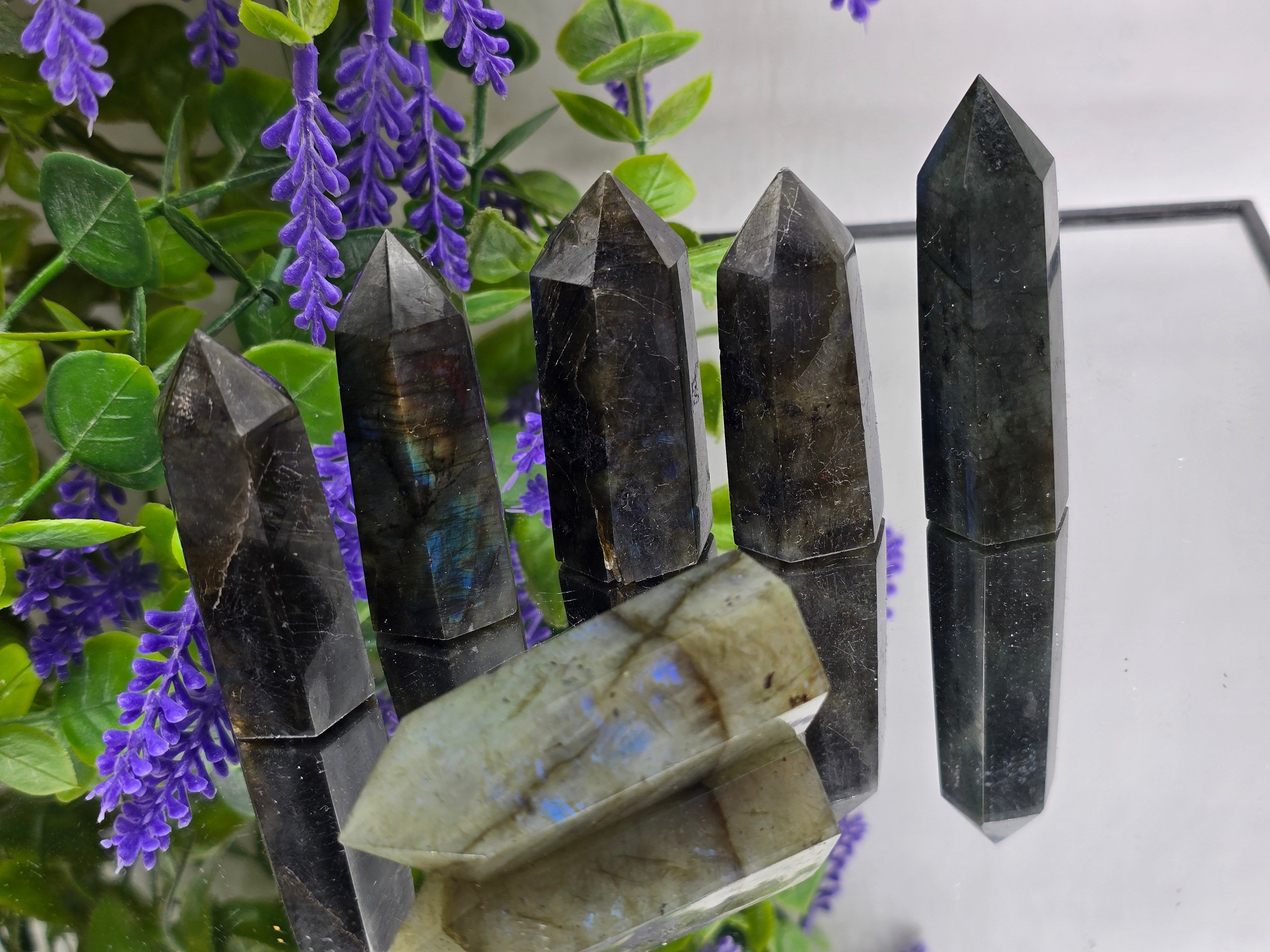 Labradorite Crystal Point – Stone of Magic, Transformation & Psychic Protection Crystal Wellness