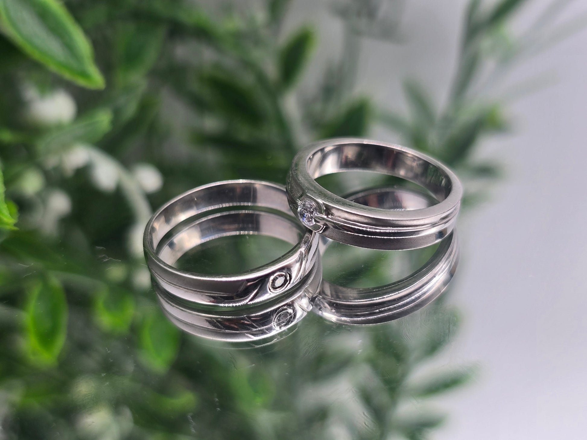 White Zircon Sterling Silver Ring – Light of Inner Peace Crystal Wellness