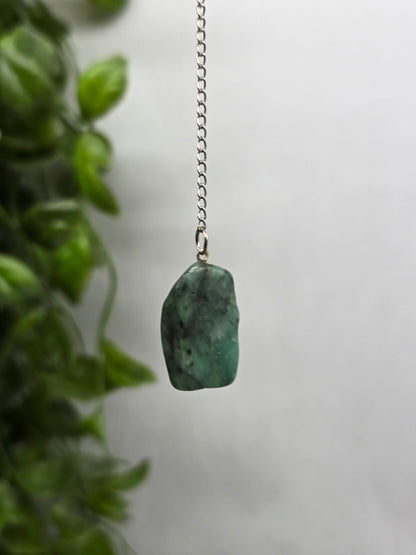 Emerald Pendulum Crystal Wellness