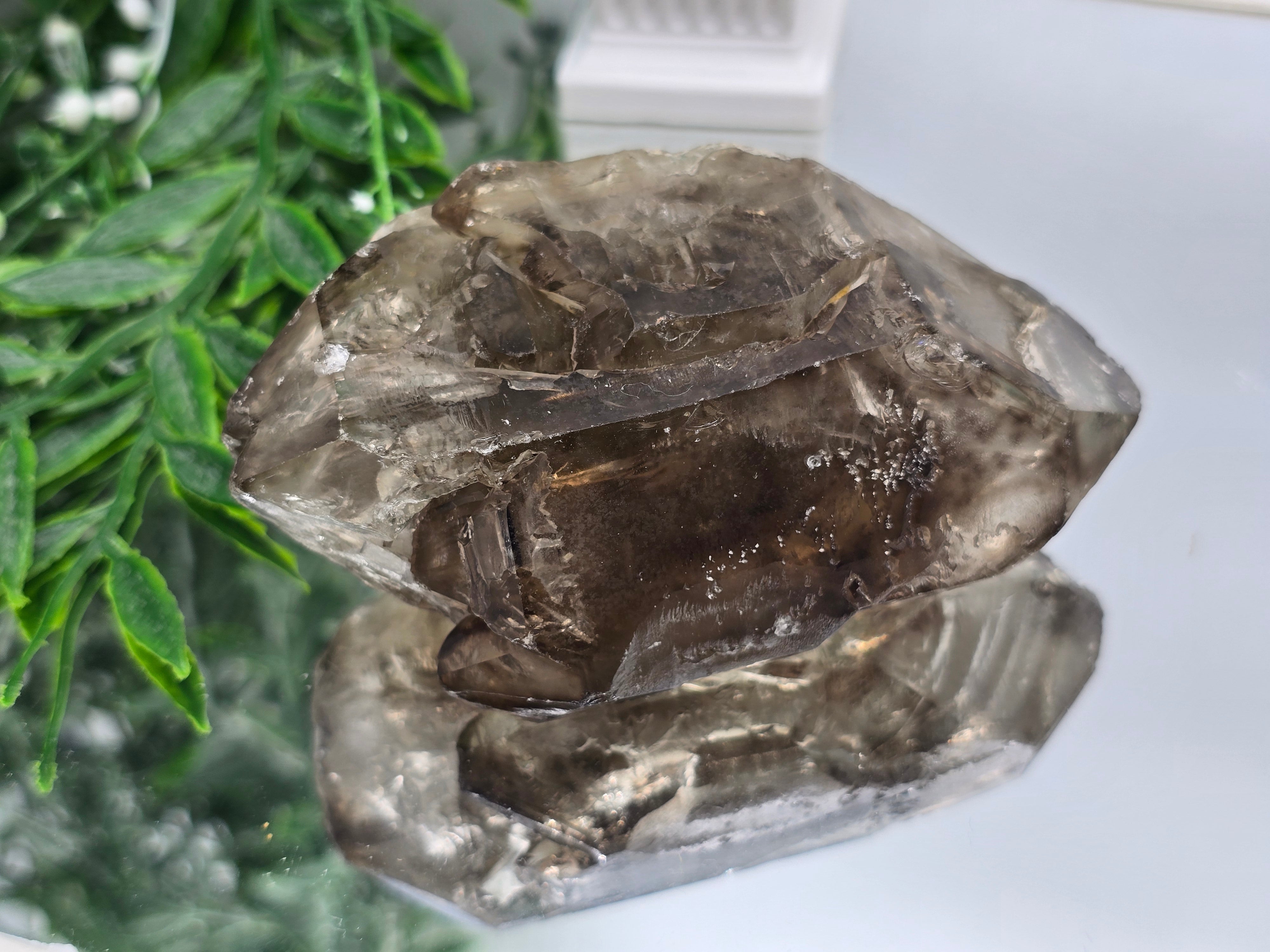 Elestial Quartz Specimen 10 × 6 × 5 cm (Stone of Ancient Wisdom & Spiritual Ascension) Crystal Wellness