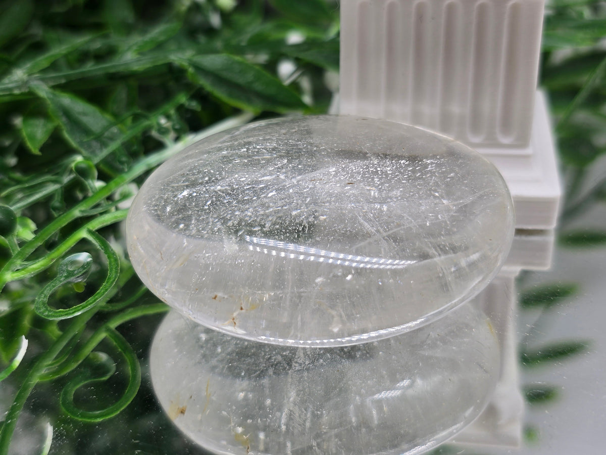 Premium Madagascar Clear Quartz Palmstone — Stone of Clarity, Amplification & Ultimate Power Crystal Wellness