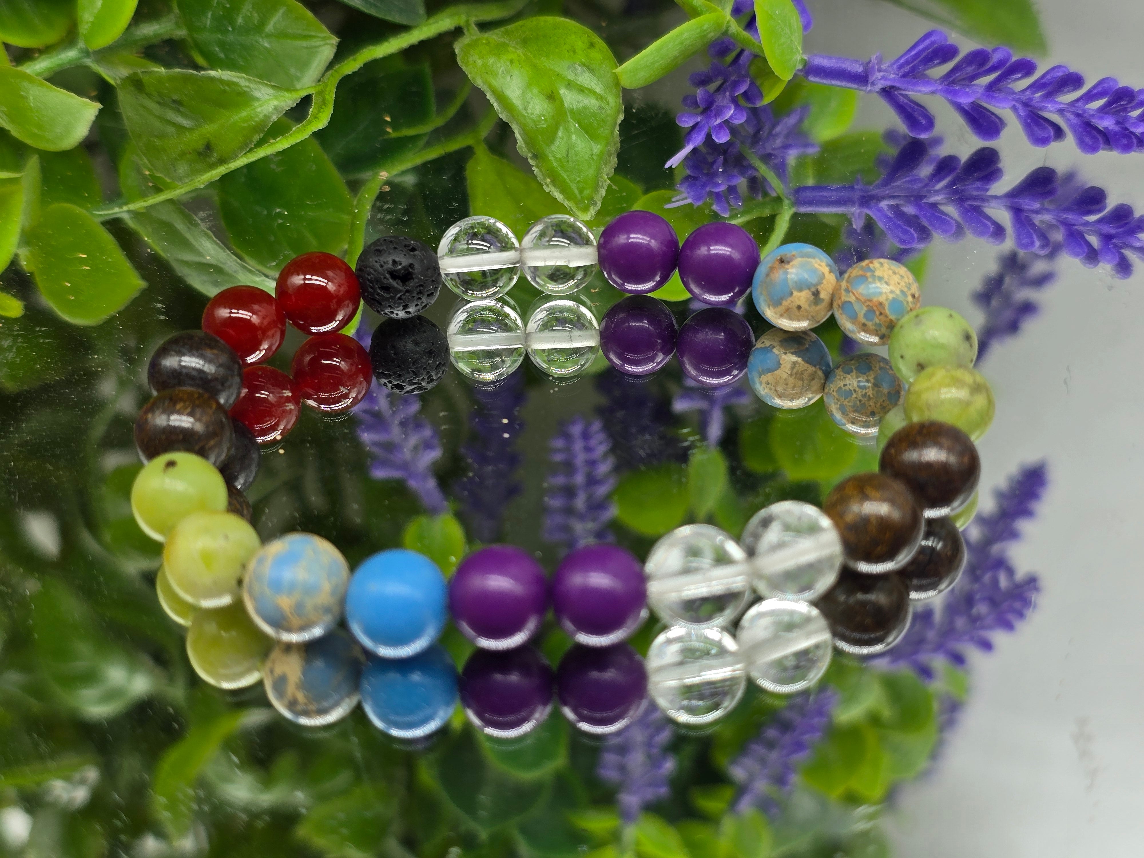 Natural Seven Chakra Bracelet 8mm – Stone of Balance and Wellbeing Crystal Wellness