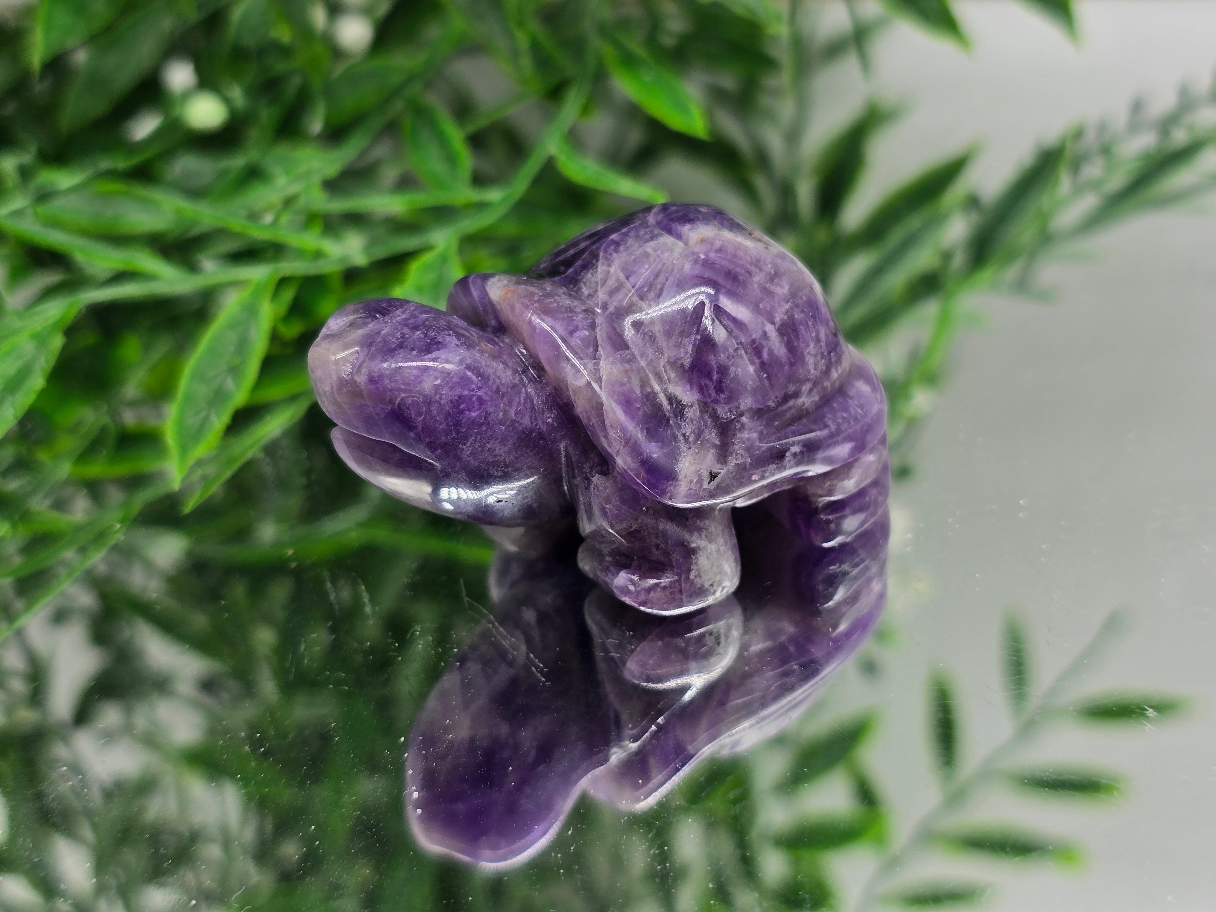 Crystal Turtle Figurine – Symbol of Longevity, Protection & Steady Prosperity Crystal Wellness