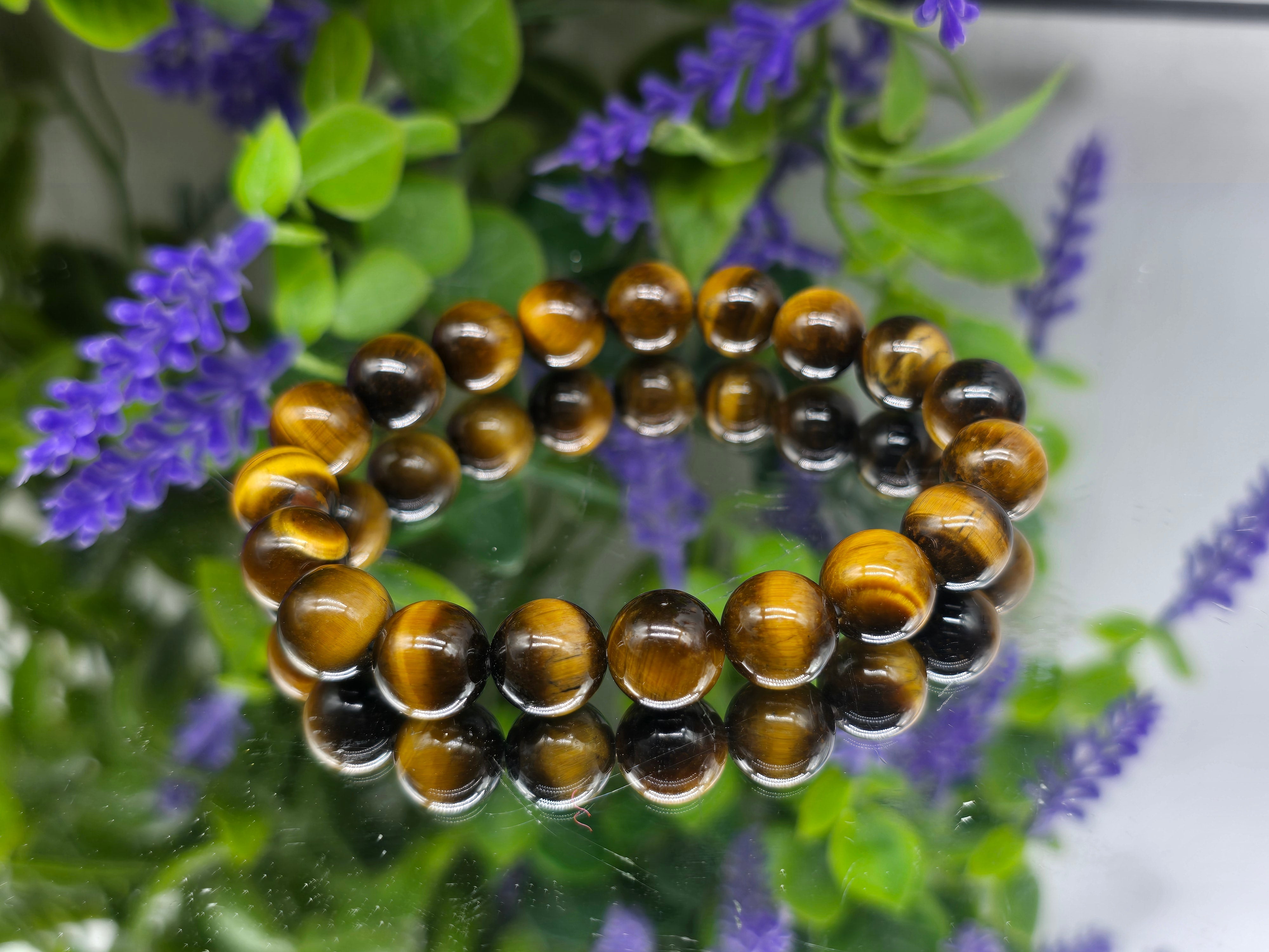 Tiger's Eye Beads Bracelet Crystal Wellness