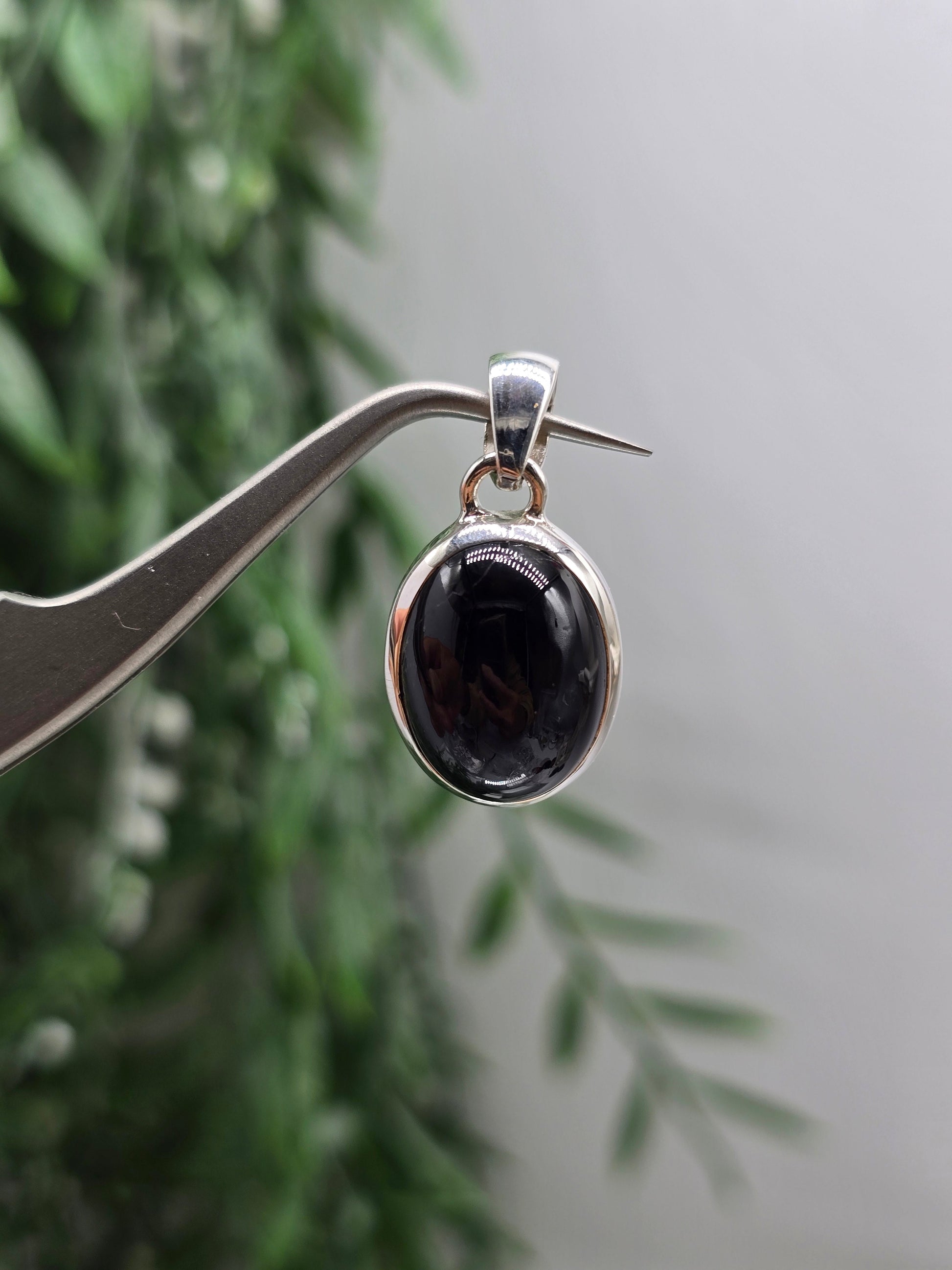 Black Star Diopside 925 Sterling Silver Pendant 20 × 12mm -
Stone of Protection, Inner Strength & Clarity Crystal Wellness