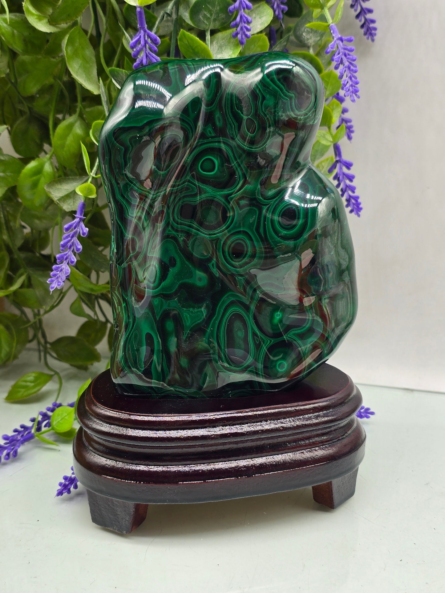 Premium Malachite Freeform 1.4kgs 20x11x5cm – Stone of Transformation & Protection Crystal Wellness